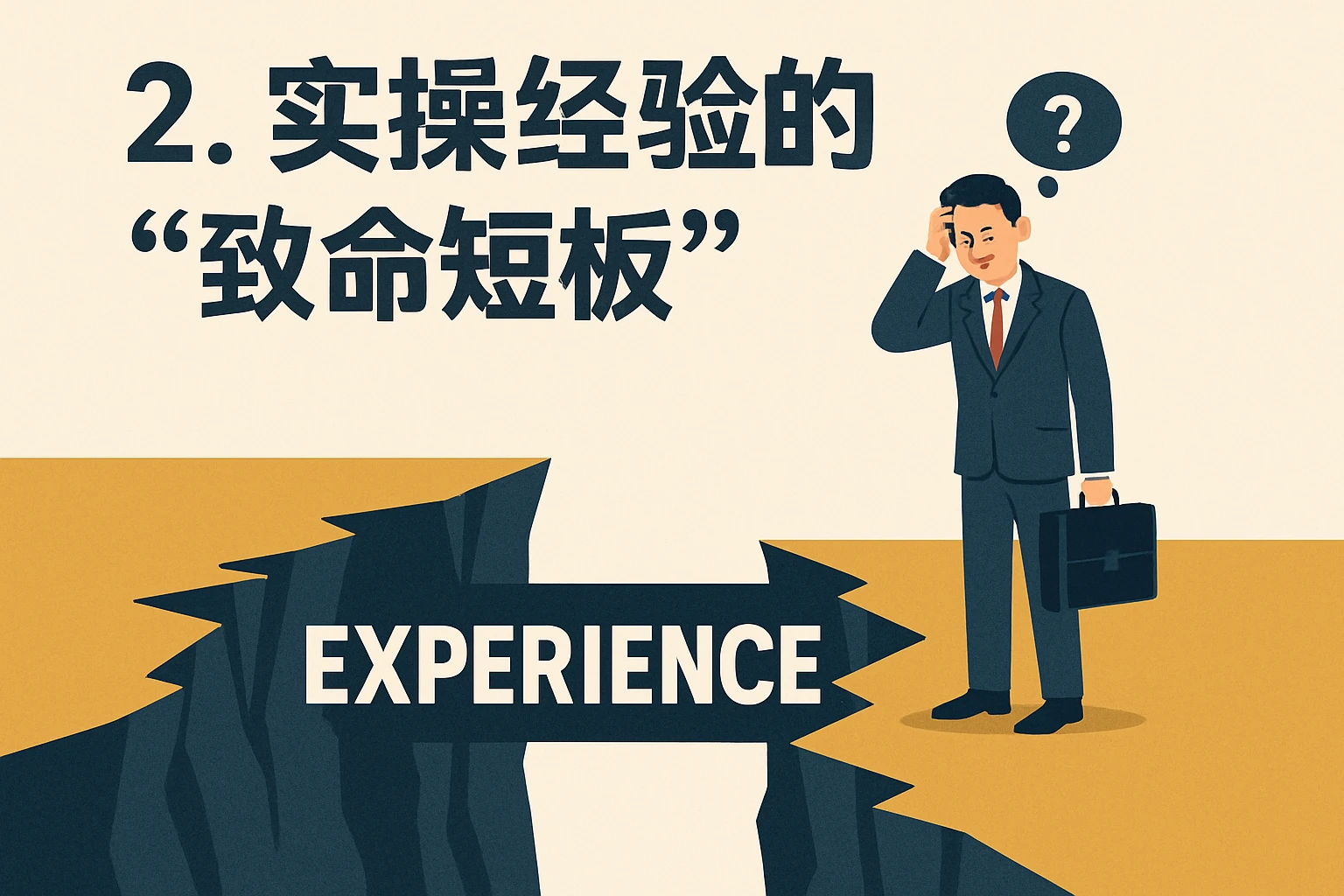 2. 实操经验的“致命短板”