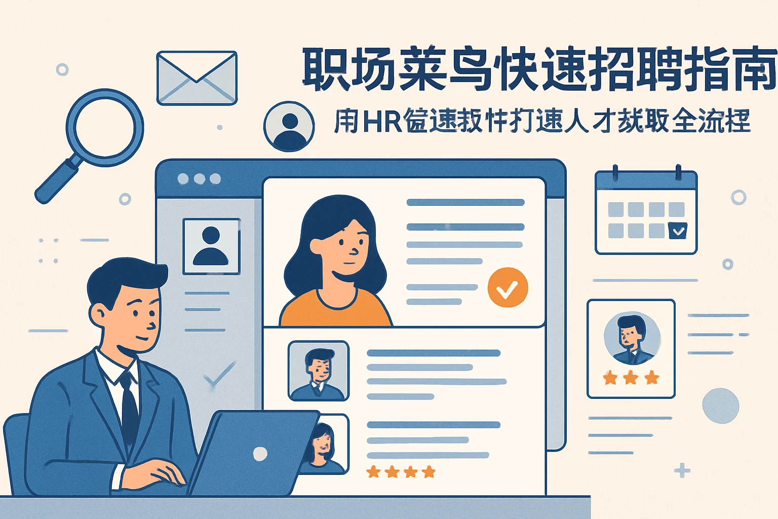 职场菜鸟快速招聘指南：用HR管理软件打通人才获取全流程