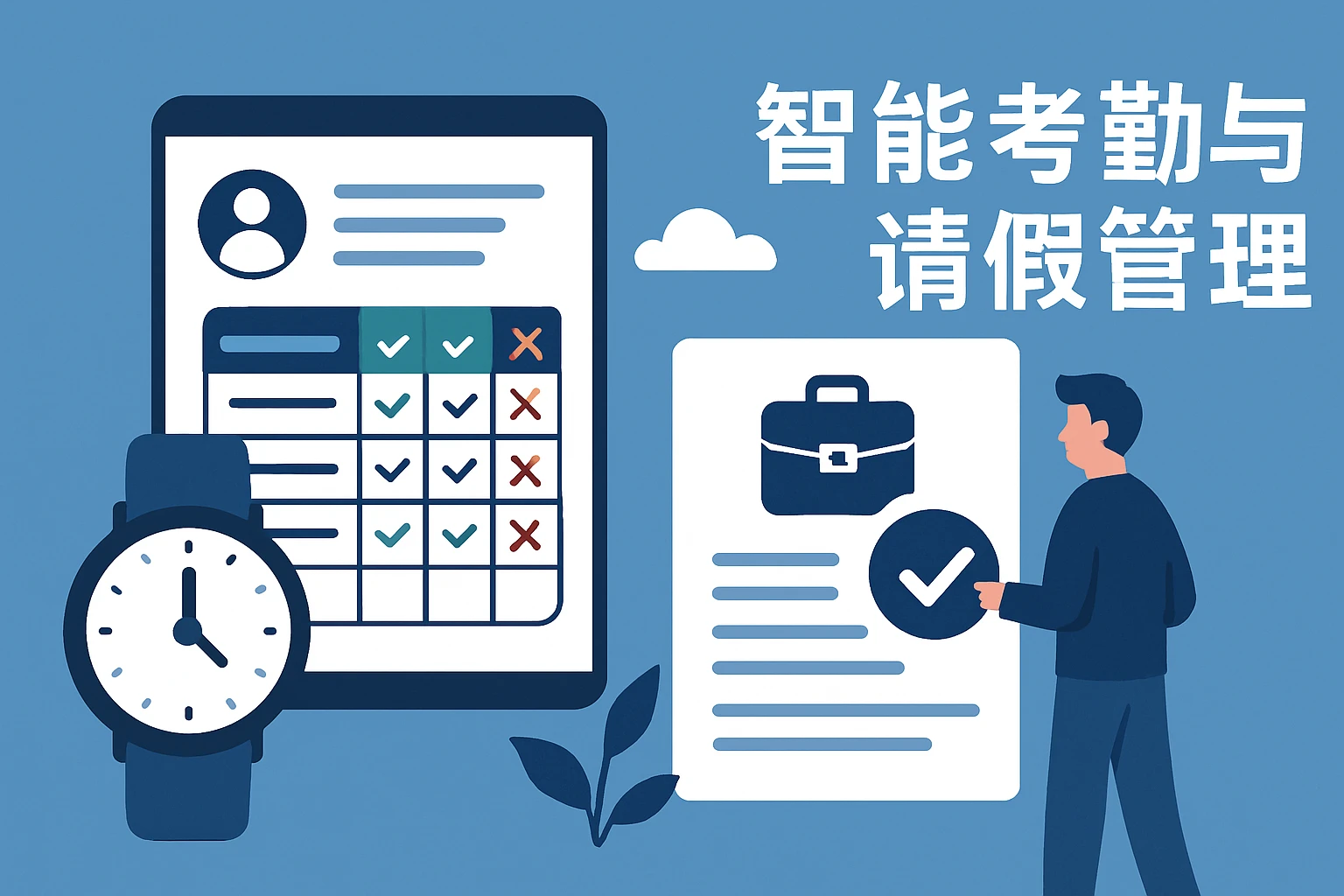 智能考勤与请假管理