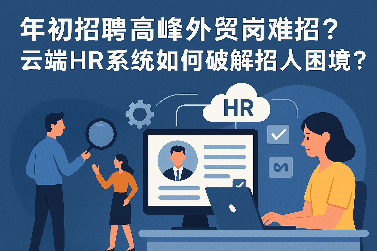 年初招聘高峰外贸岗位难招？云端HR系统如何破解招人困境？