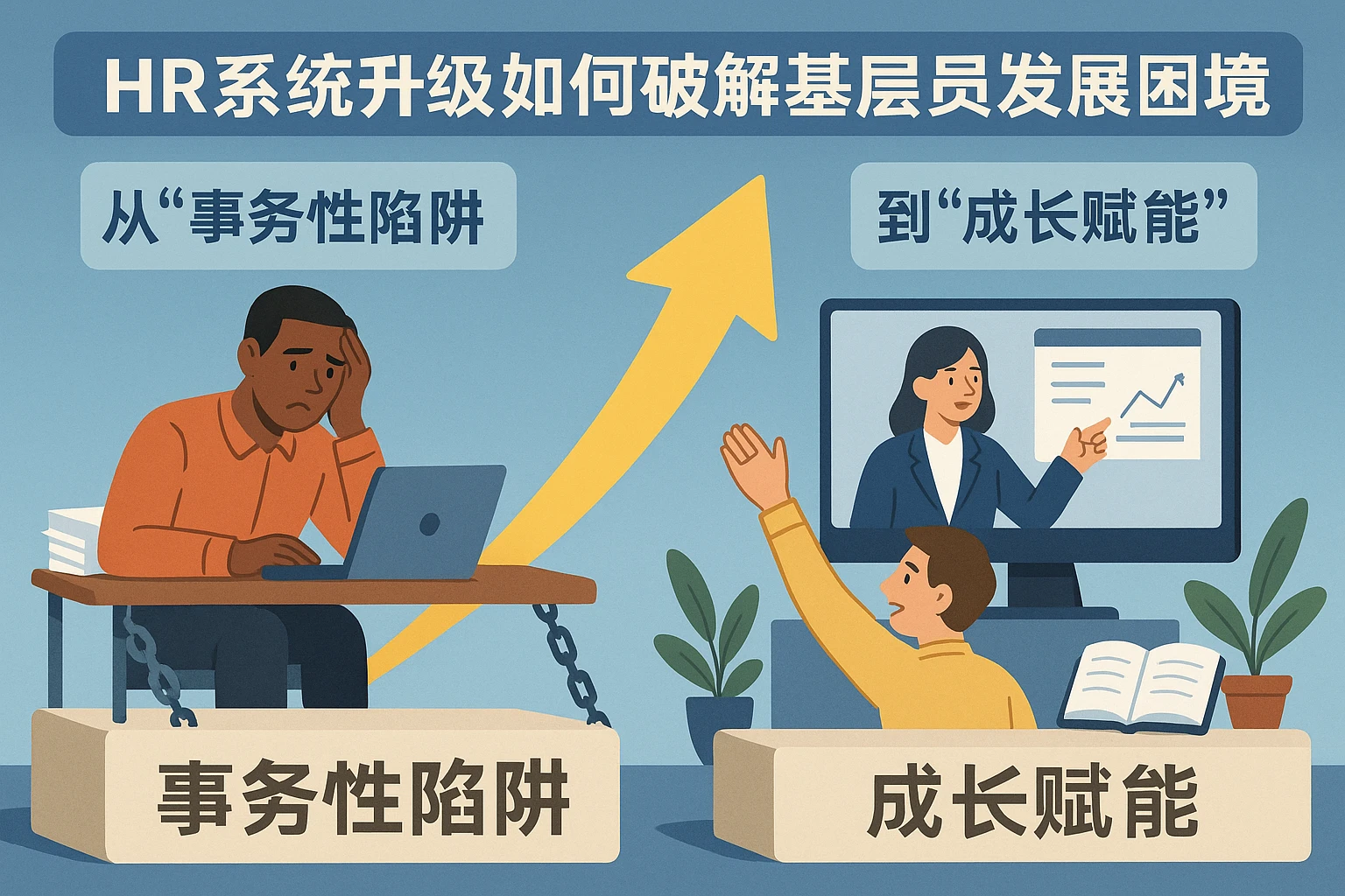 从“事务性陷阱”到“成长赋能”：HR系统升级如何破解基层员工发展困境