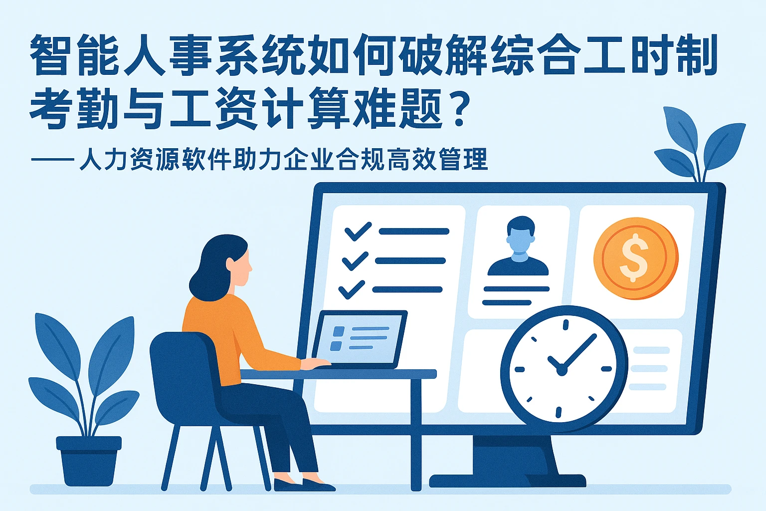 智能人事系统如何破解综合工时制考勤与工资计算难题?——人力资源软件助力企业合规高效管理