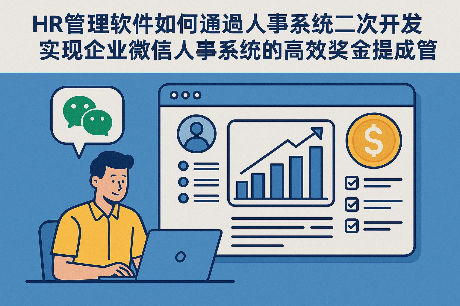 HR管理软件如何通过人事系统二次开发实现企业微信人事系统的高效奖金提成管理