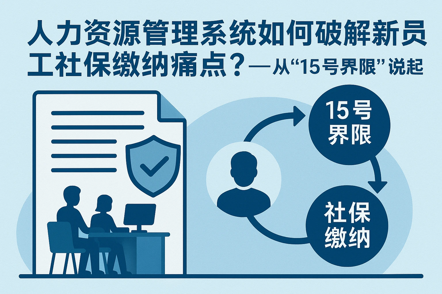 人力资源管理系统如何破解新员工社保缴纳痛点？——从“15号界限”说起