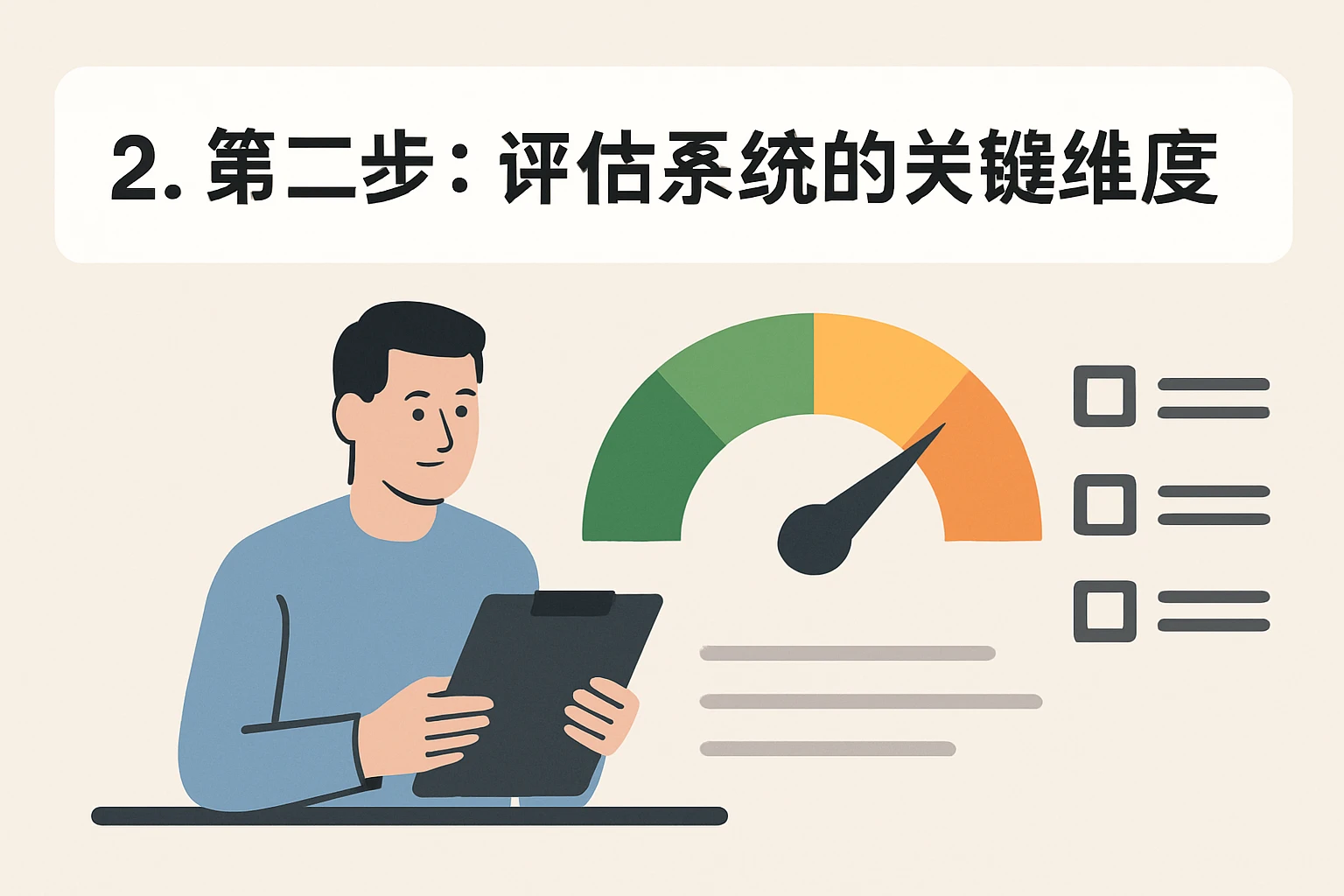 2. 第二步:评估系统的关键维度