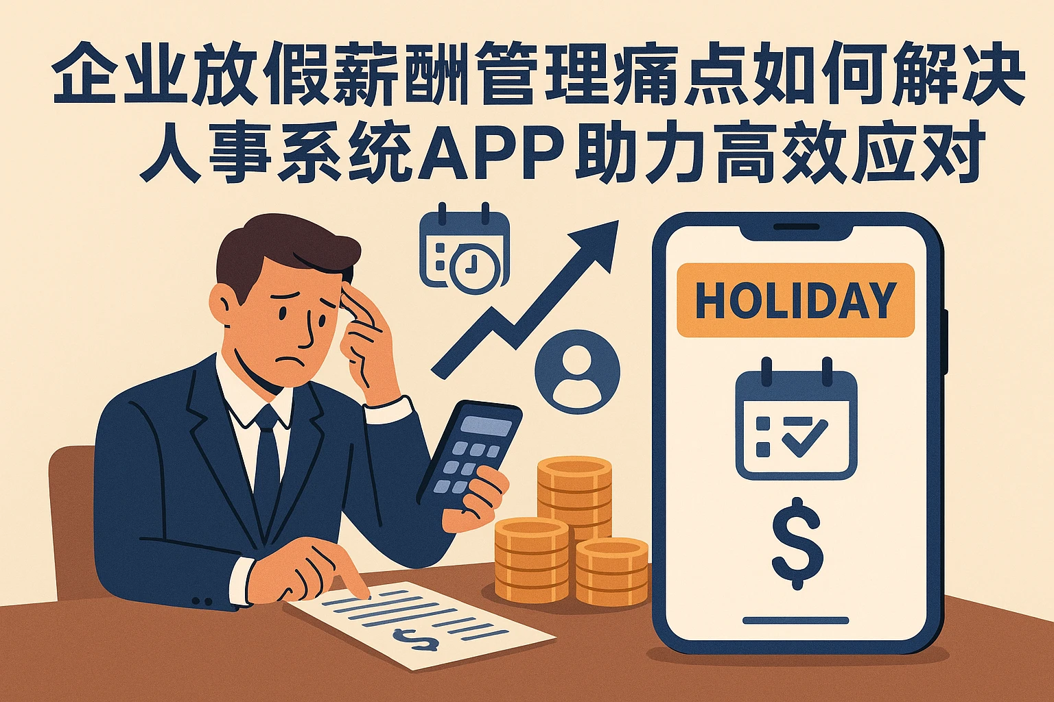 企业放假薪酬管理痛点如何解决？人事系统APP助力高效应对