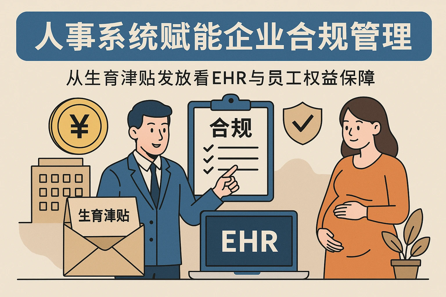 人事系统赋能企业合规管理：从生育津贴发放看EHR与员工权益保障