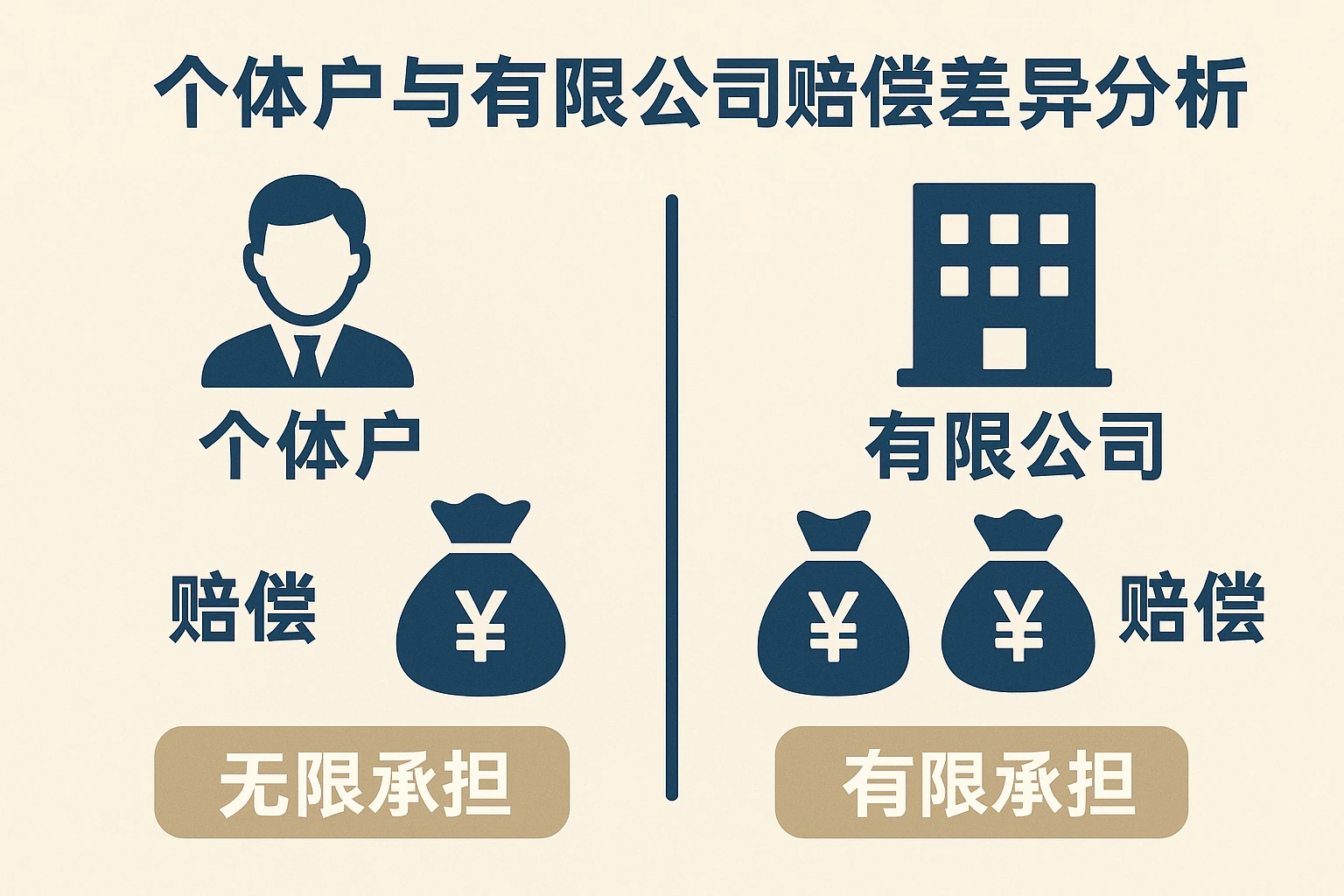 个体户与有限公司赔偿差异分析