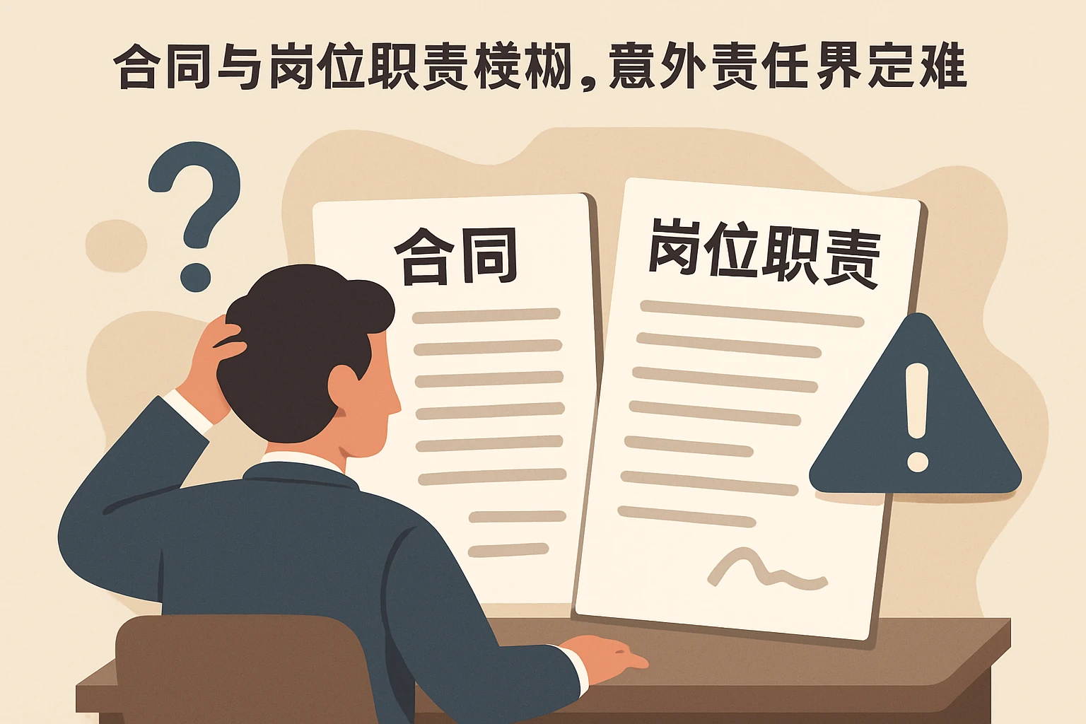 2. 合同与岗位职责模糊,意外责任界定难