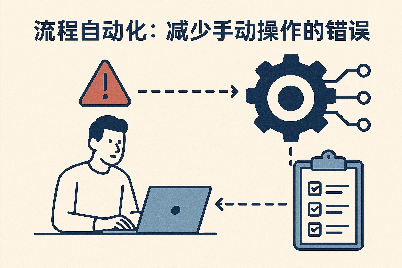 2. 流程自动化：减少手动操作的错误