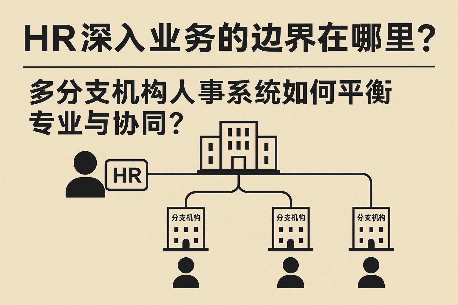 HR深入业务的边界在哪里？多分支机构人事系统如何平衡专业与协同？