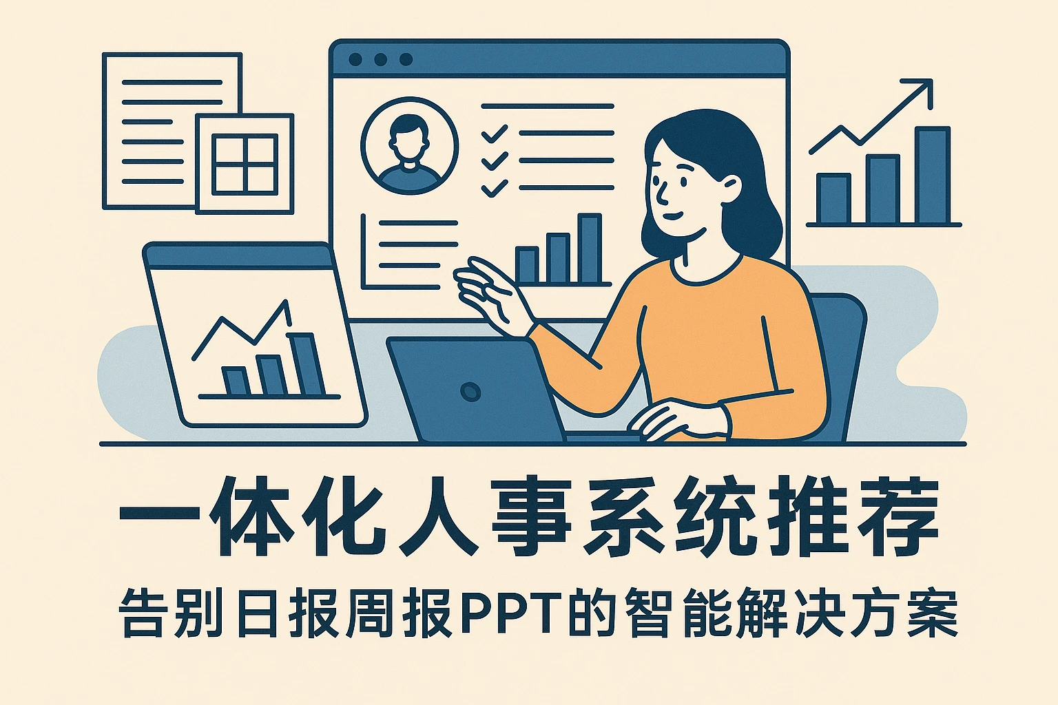 一体化人事系统推荐:告别日报周报PPT的智能解决方案