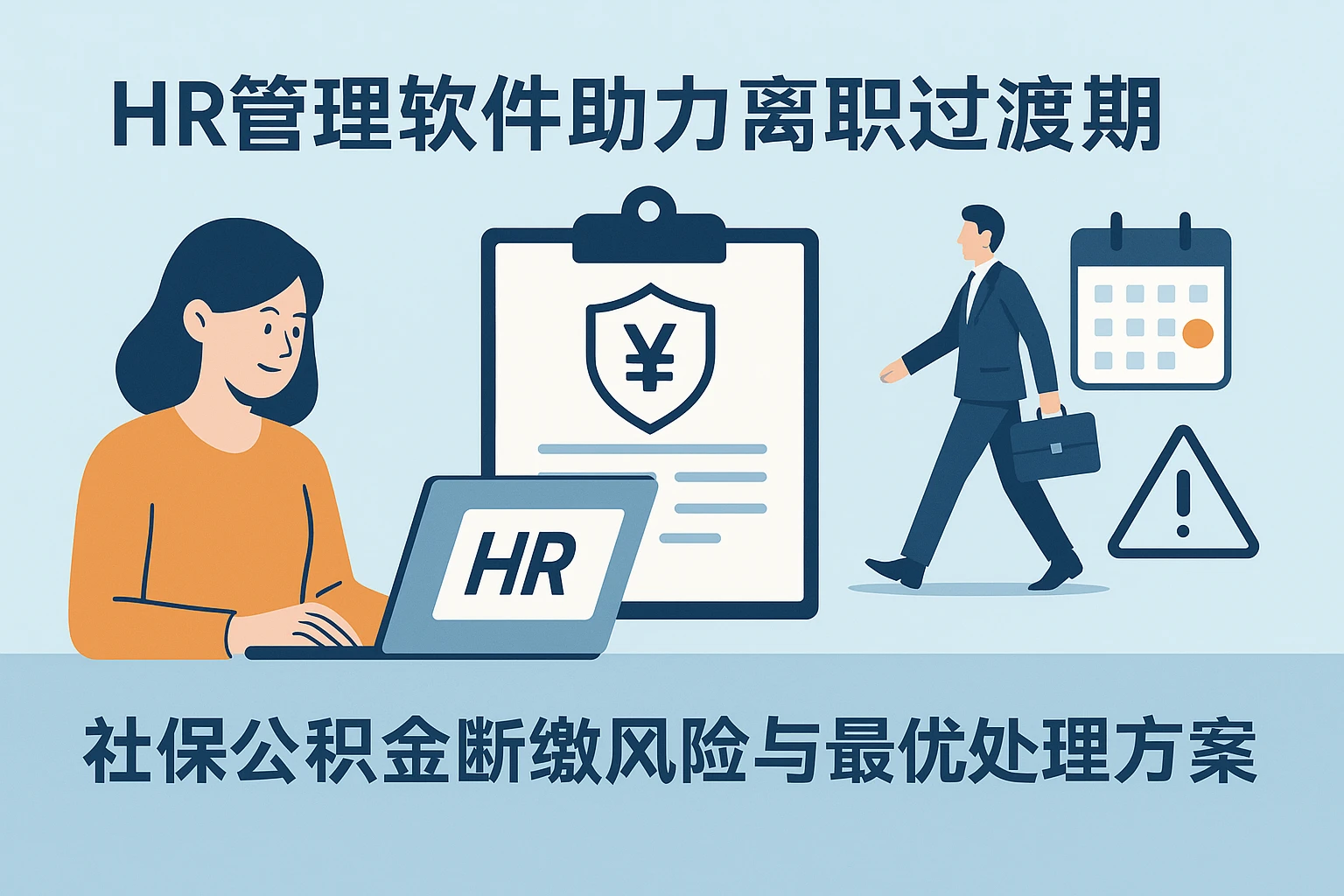 HR管理软件助力离职过渡期：社保公积金断缴风险与最优处理方案