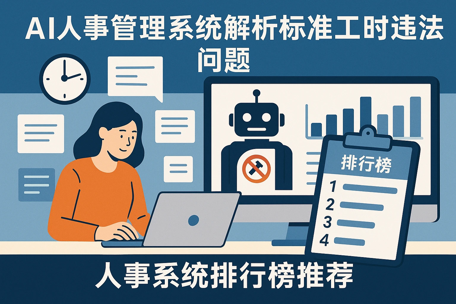 AI人事管理系统解析标准工时违法问题 - 人事系统排行榜推荐
