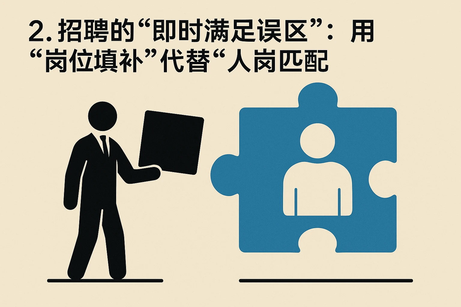 2. 招聘的“即时满足误区”：用“岗位填补”代替“人岗匹配”