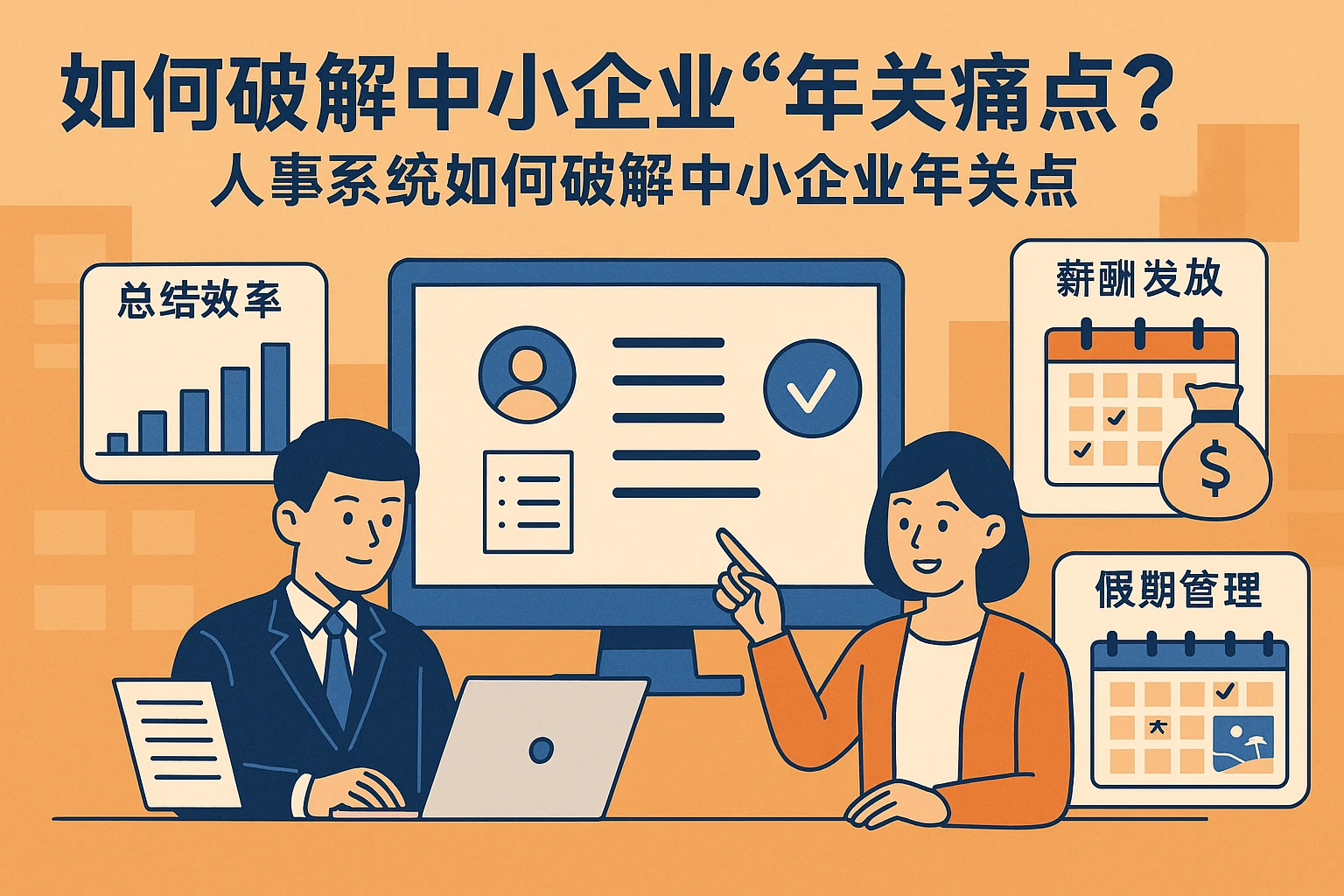 人事系统如何破解中小企业“年关痛点”?从总结效率到假期管理的实战方案