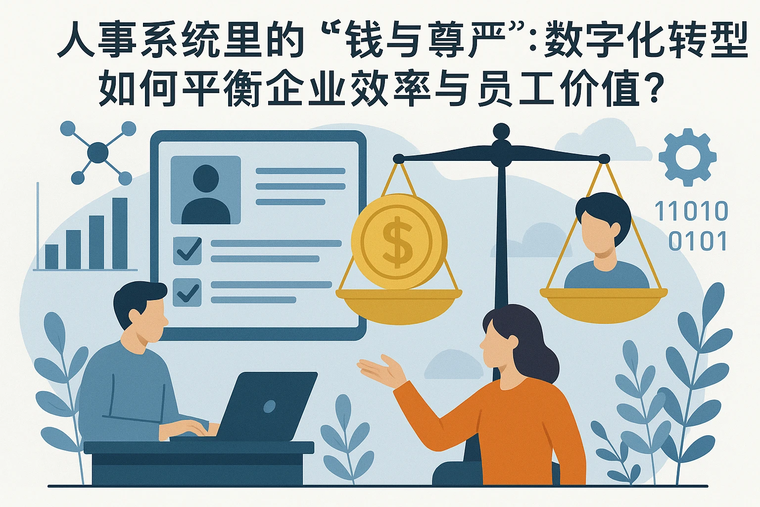 人事系统里的“钱与尊严”:数字化转型如何平衡企业效率与员工价值?