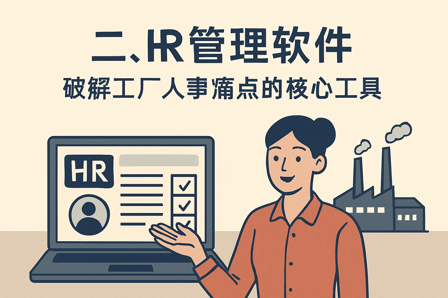 二、HR管理软件：破解工厂人事痛点的核心工具