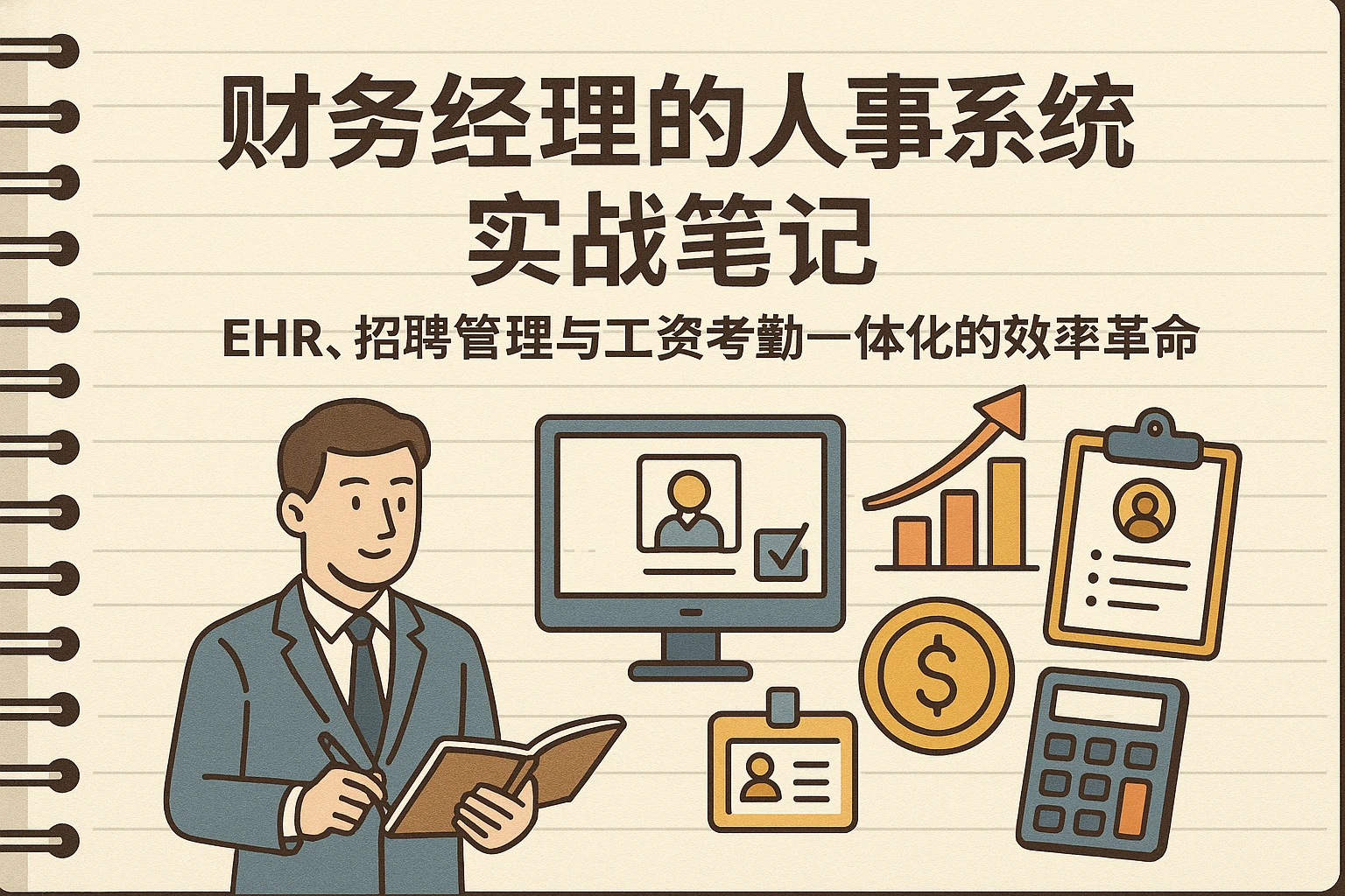 财务经理的人事系统实战笔记:EHR、招聘管理与工资考勤一体化的效率革命