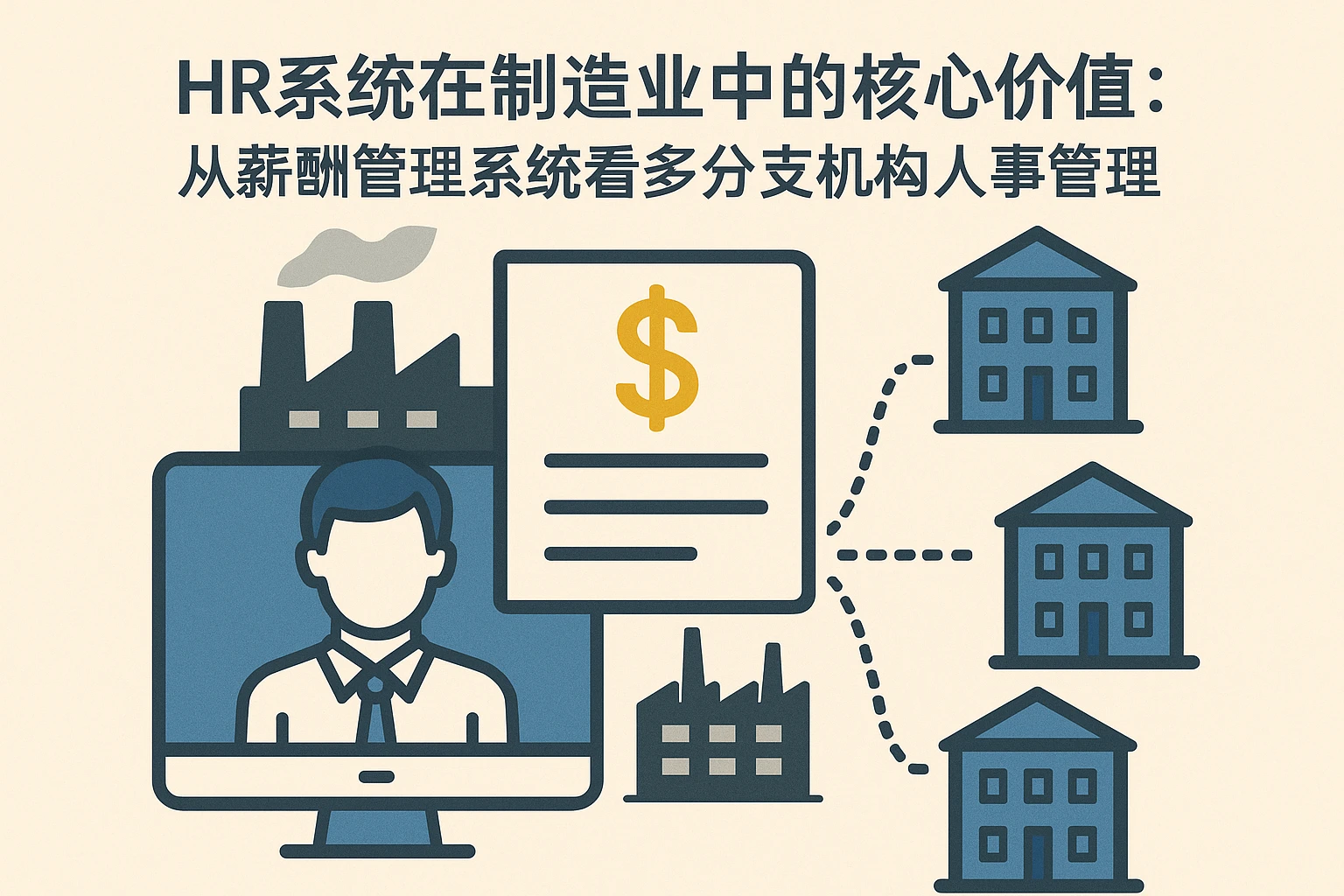 HR系统在制造业中的核心价值：从薪酬管理系统看多分支机构人事管理