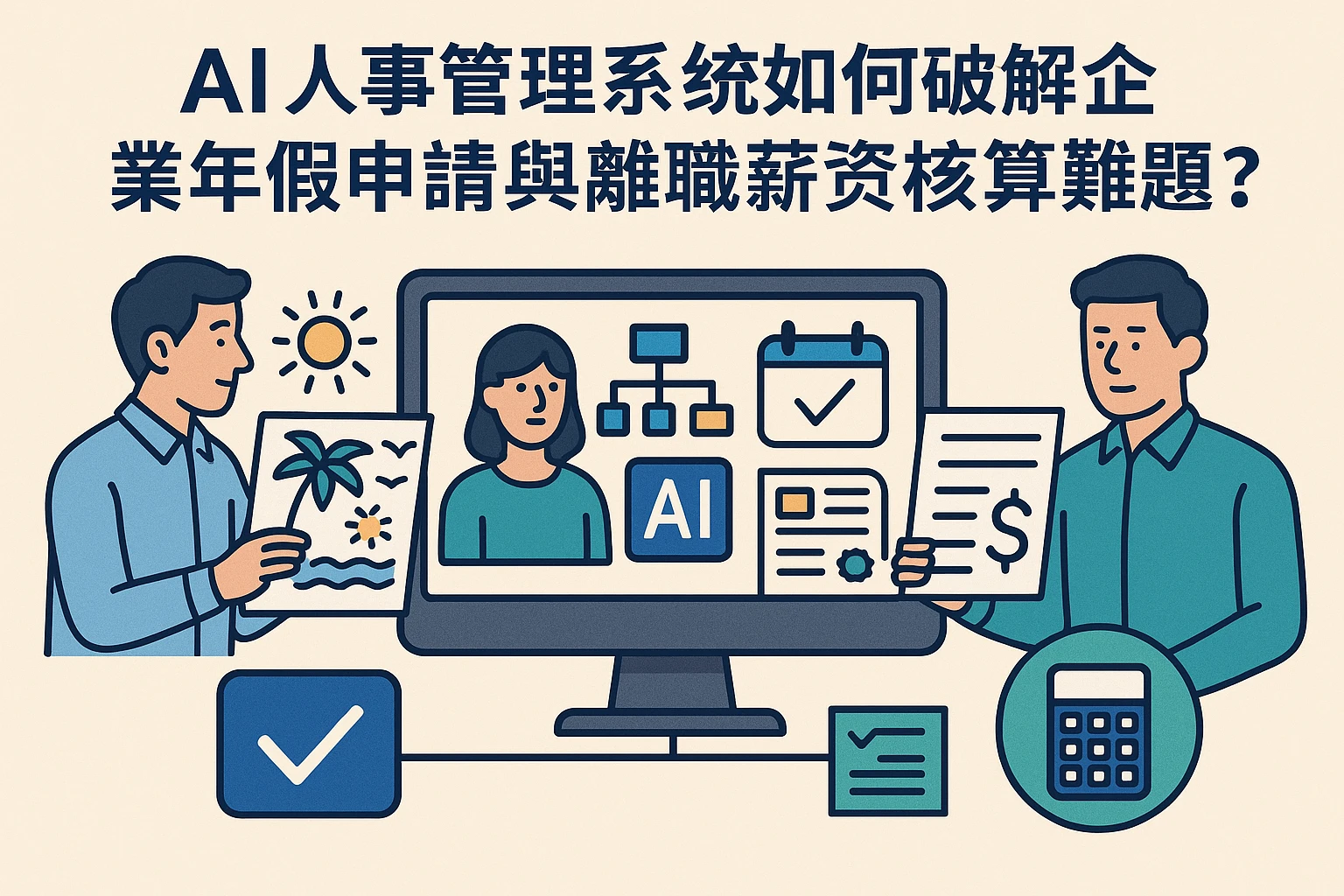 AI人事管理系统如何破解企业年假申请与离职薪资核算难题？