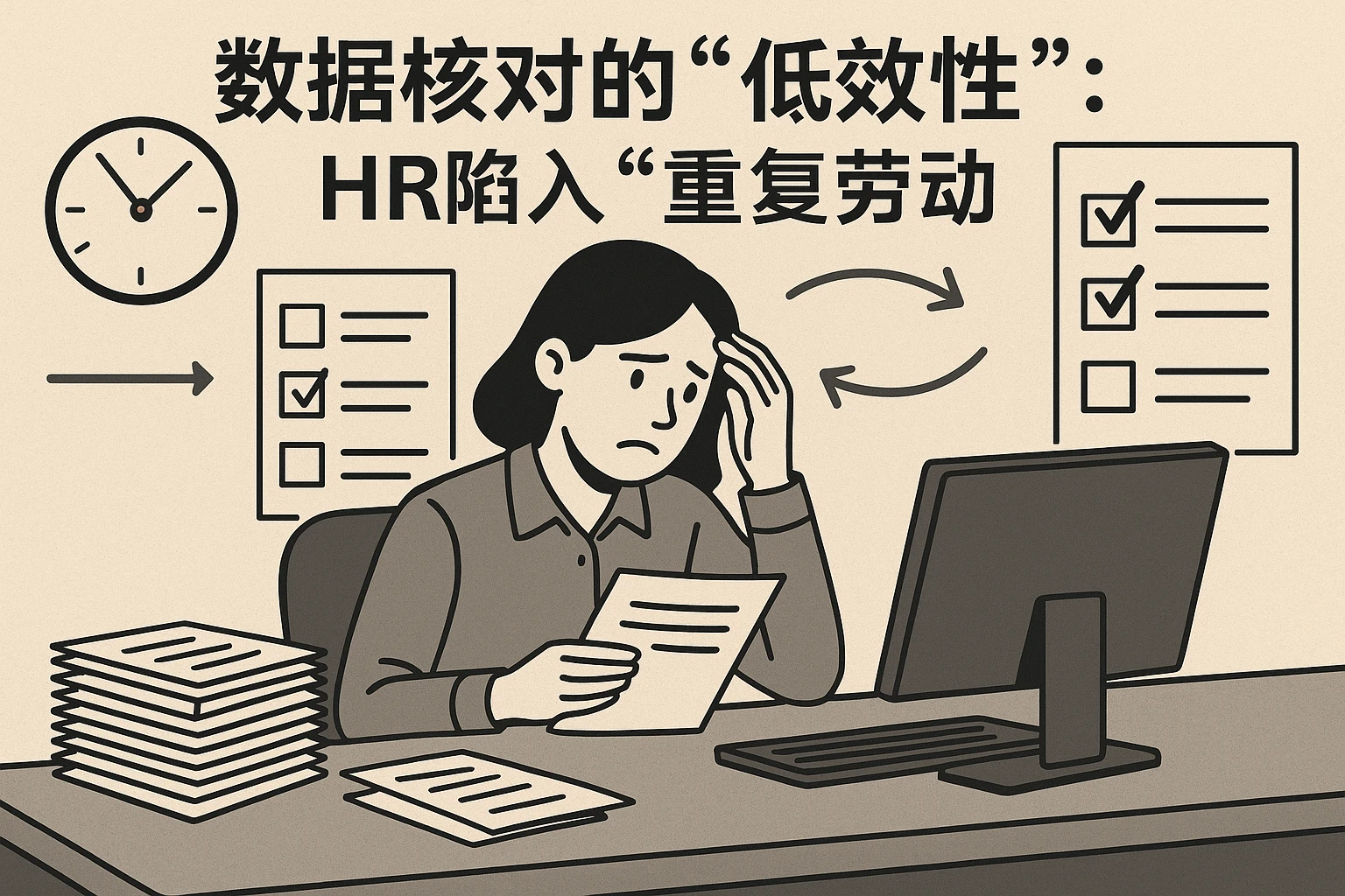 2. 数据核对的“低效性”:HR陷入“重复劳动”