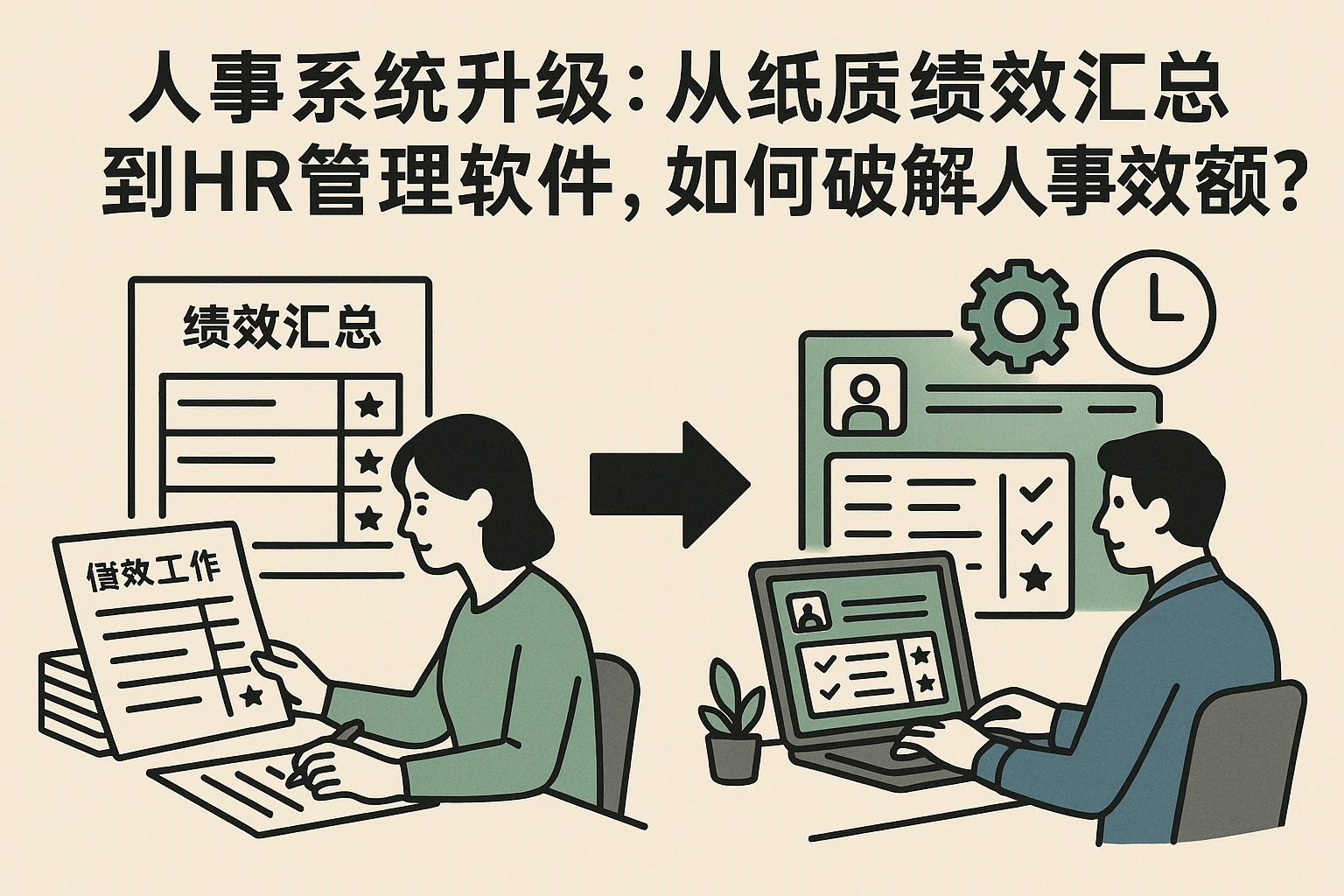 人事系统升级:从纸质绩效汇总到HR管理软件,如何破解人事效率瓶颈?