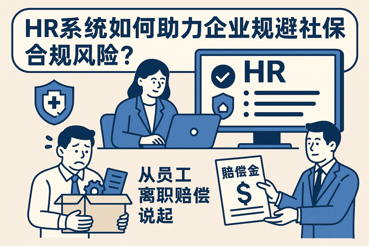 HR系统如何助力企业规避社保合规风险？从员工离职赔偿说起