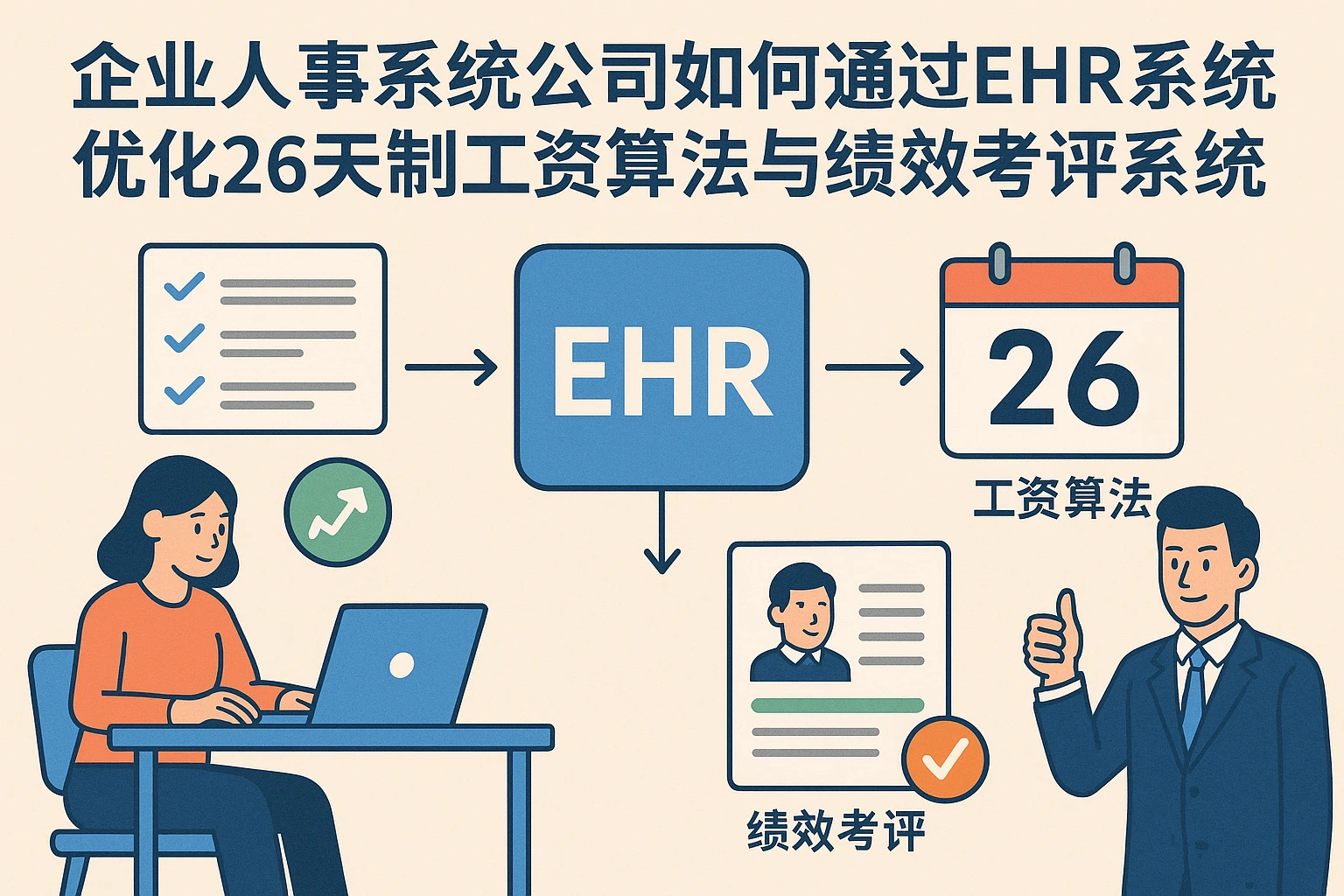 企业人事系统公司如何通过EHR系统优化26天制工资算法与绩效考评系统