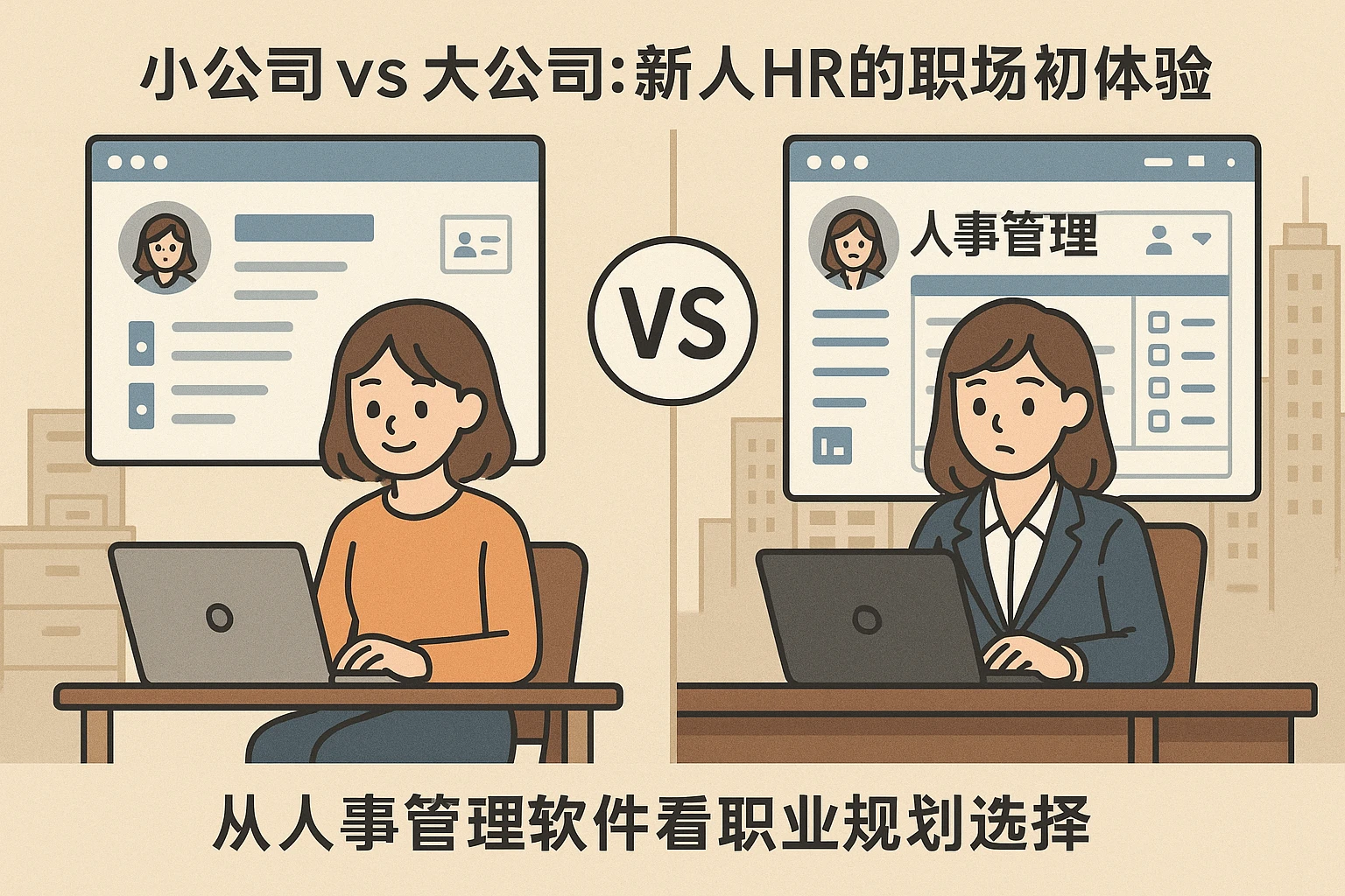 小公司vs大公司:新人HR的职场初体验——从人事管理软件看职业规划选择