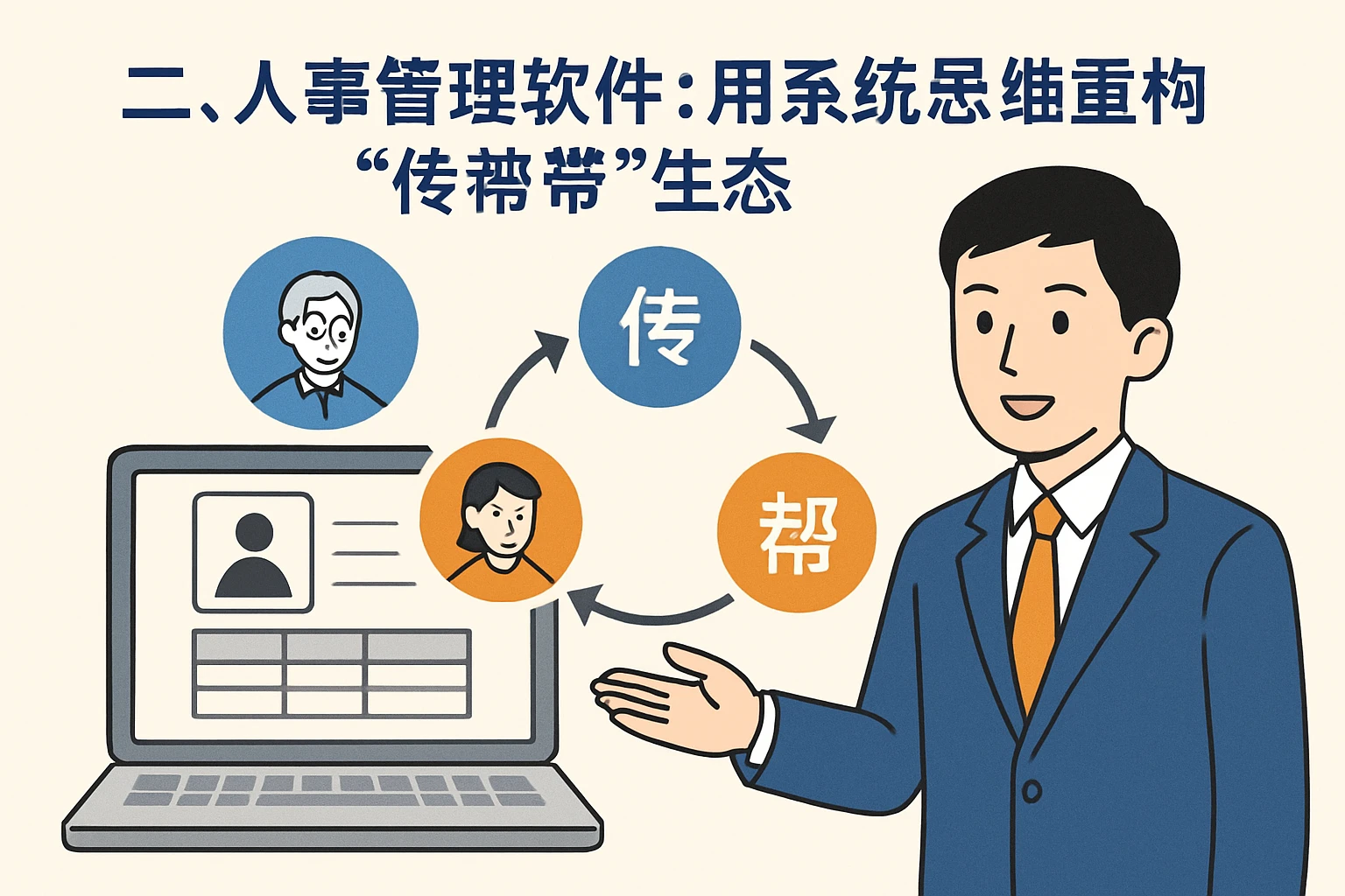 二、人事管理软件:用系统思维重构“传帮带”生态
