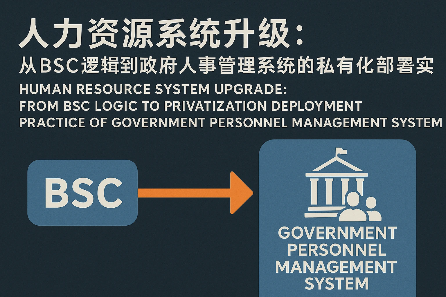 人力资源系统升级：从BSC逻辑到政府人事管理系统的私有化部署实践