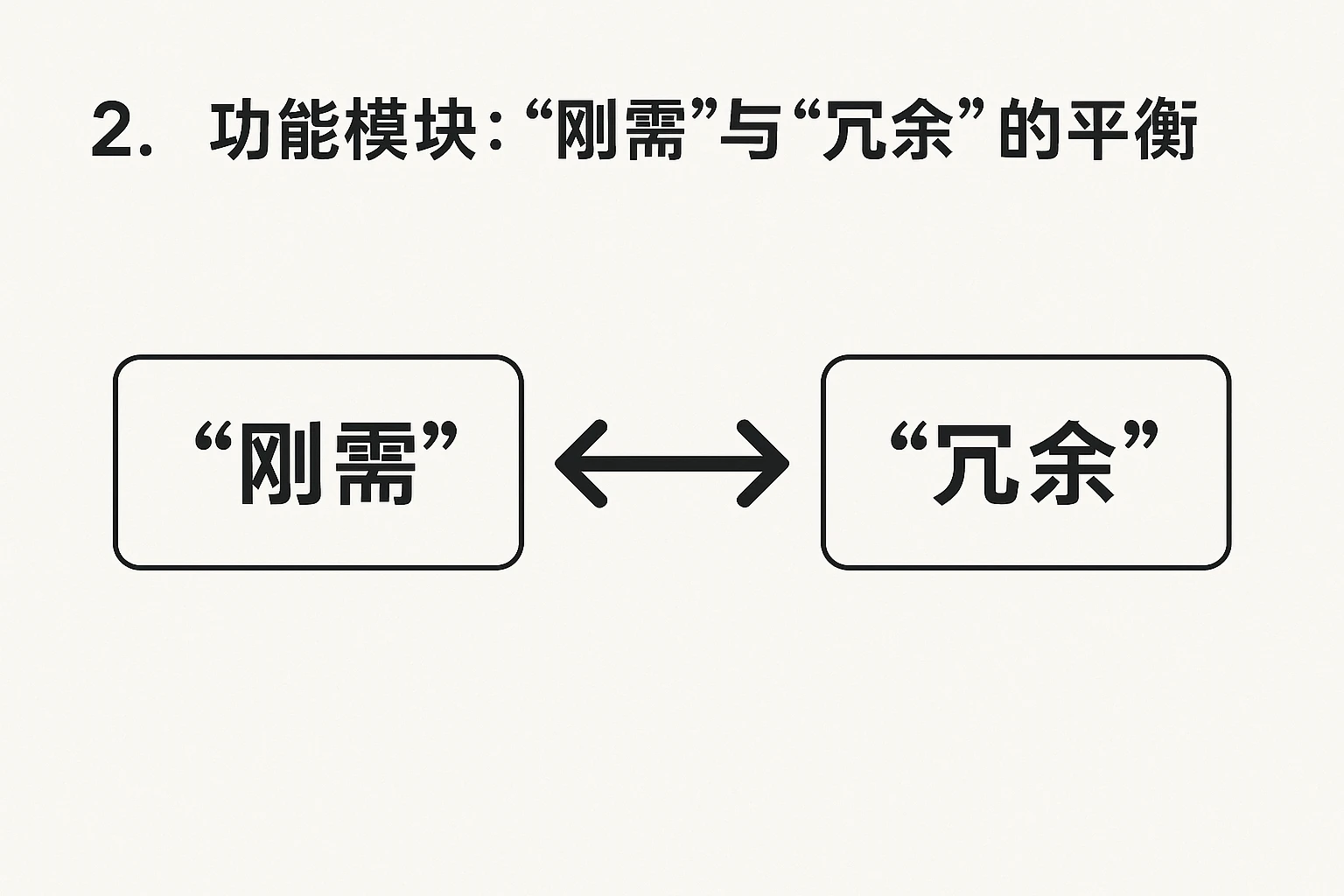 2. 功能模块：“刚需”与“冗余”的平衡
