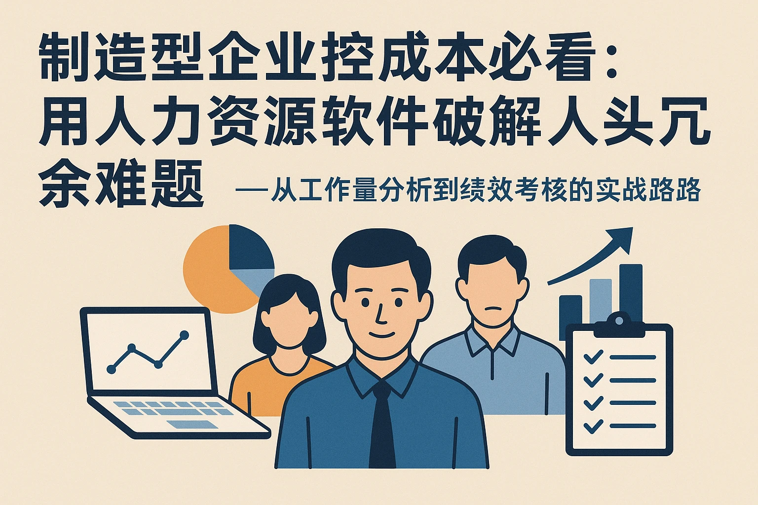 制造型企业控成本必看：用人力资源软件破解人头冗余难题——从工作量分析到绩效考核的实战路径
