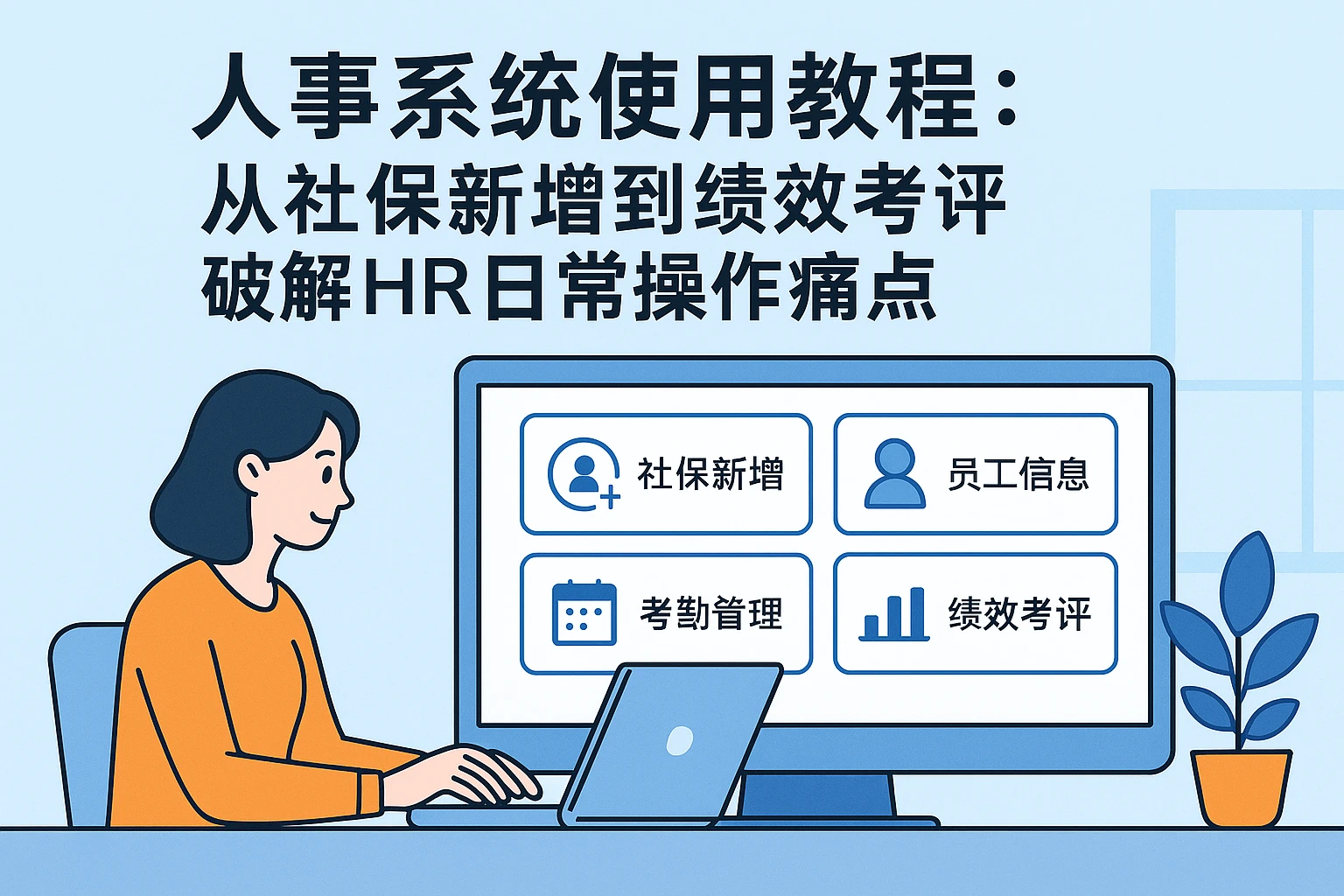 人事系统使用教程：从社保新增到绩效考评，破解HR日常操作痛点