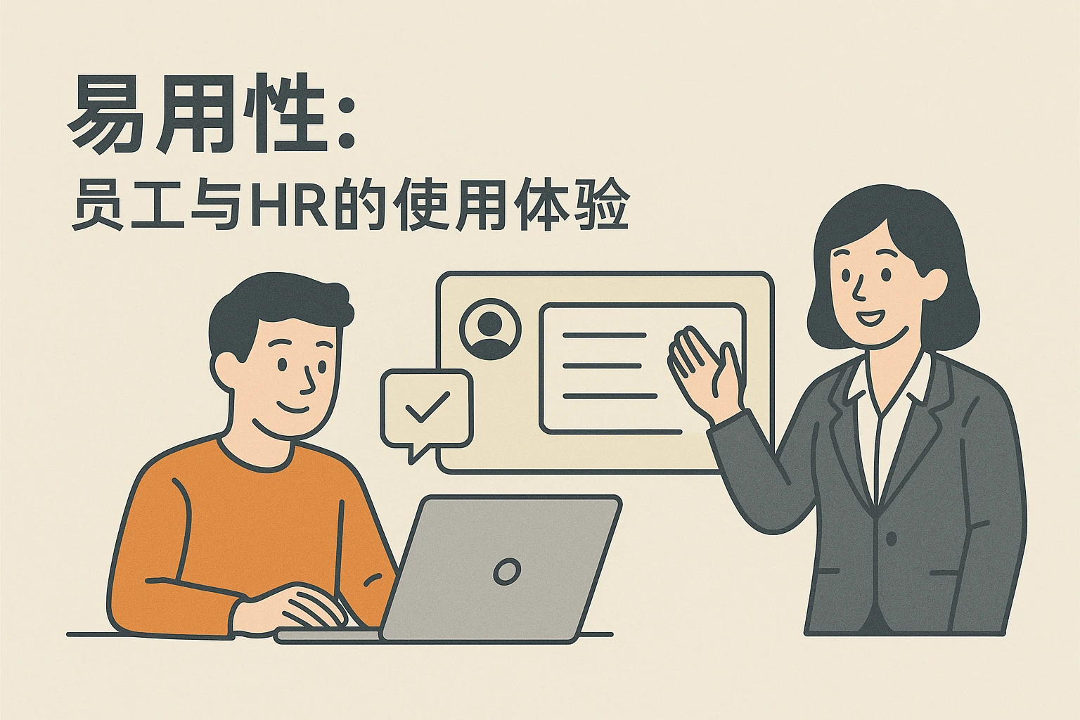 2. 易用性：员工与HR的使用体验