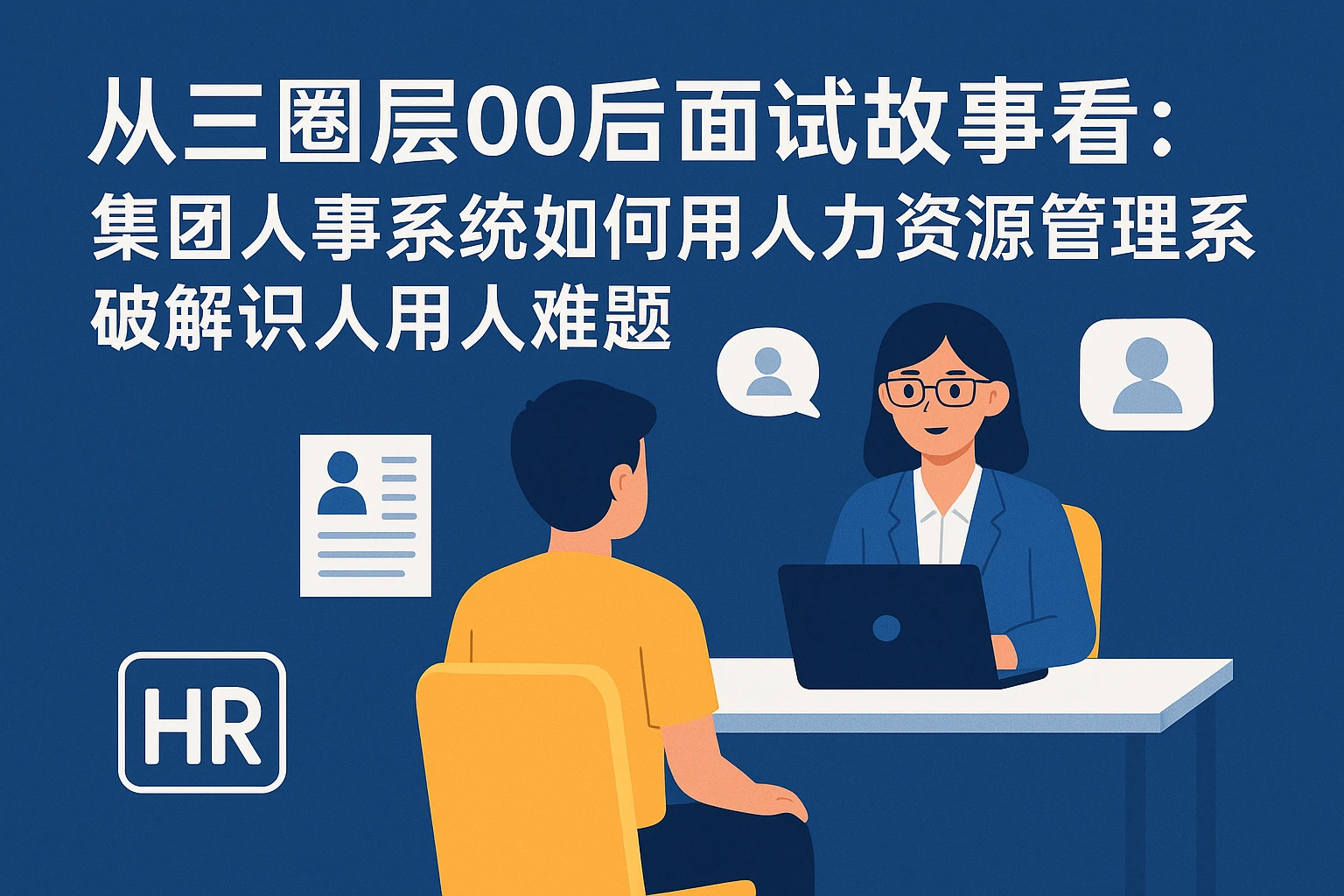 从三圈层00后面试故事看：集团人事系统如何用人力资源管理系统破解识人用人难题