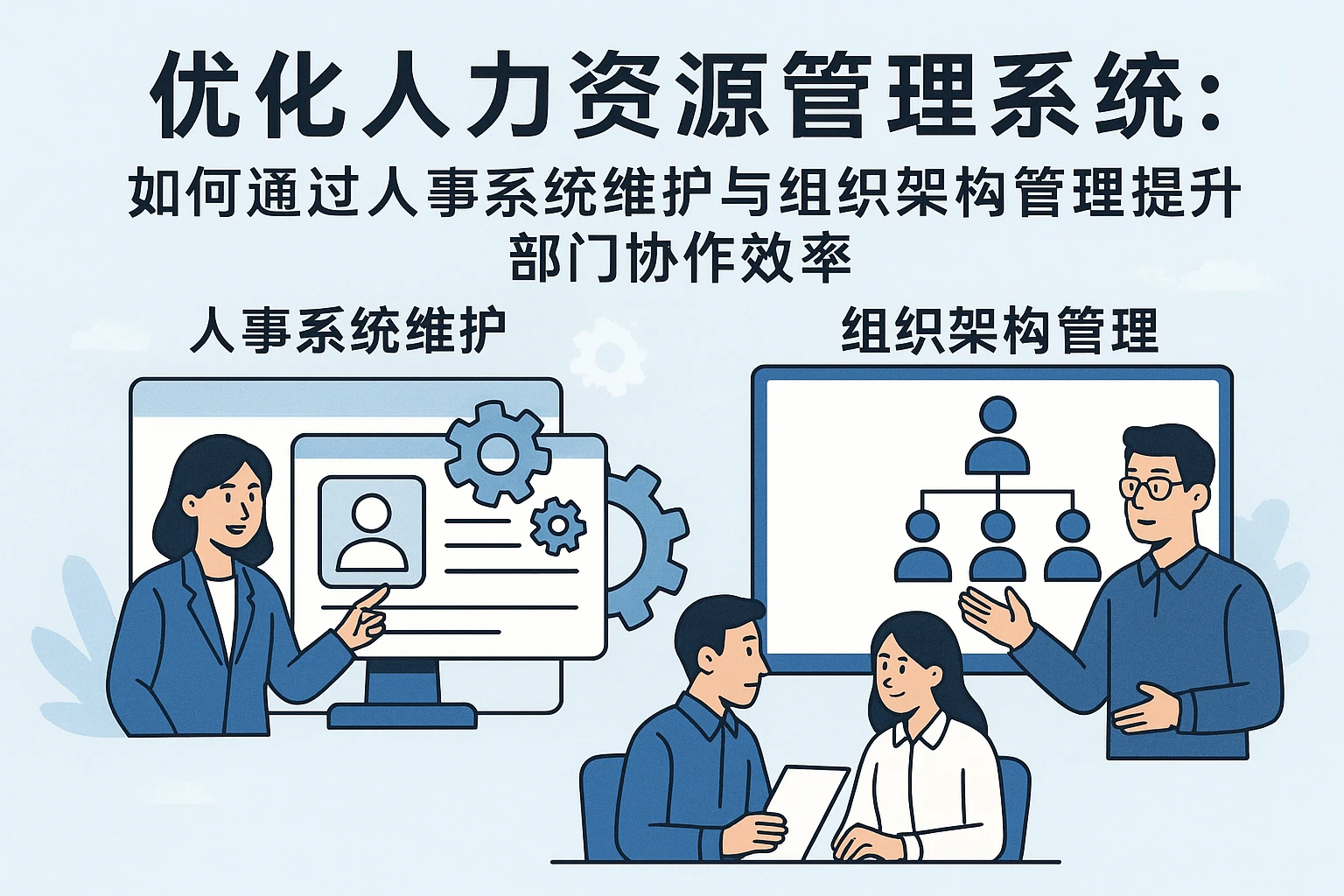优化人力资源管理系统:如何通过人事系统维护与组织架构管理提升部门协作效率
