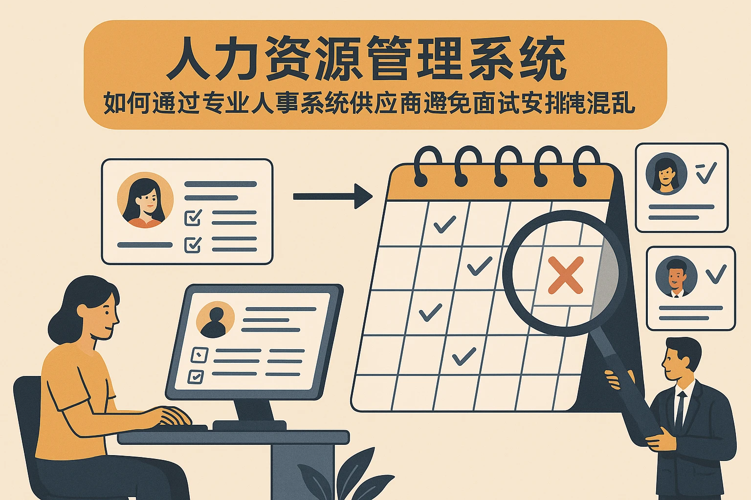 人力资源管理系统:如何通过专业人事系统供应商避免面试安排混乱