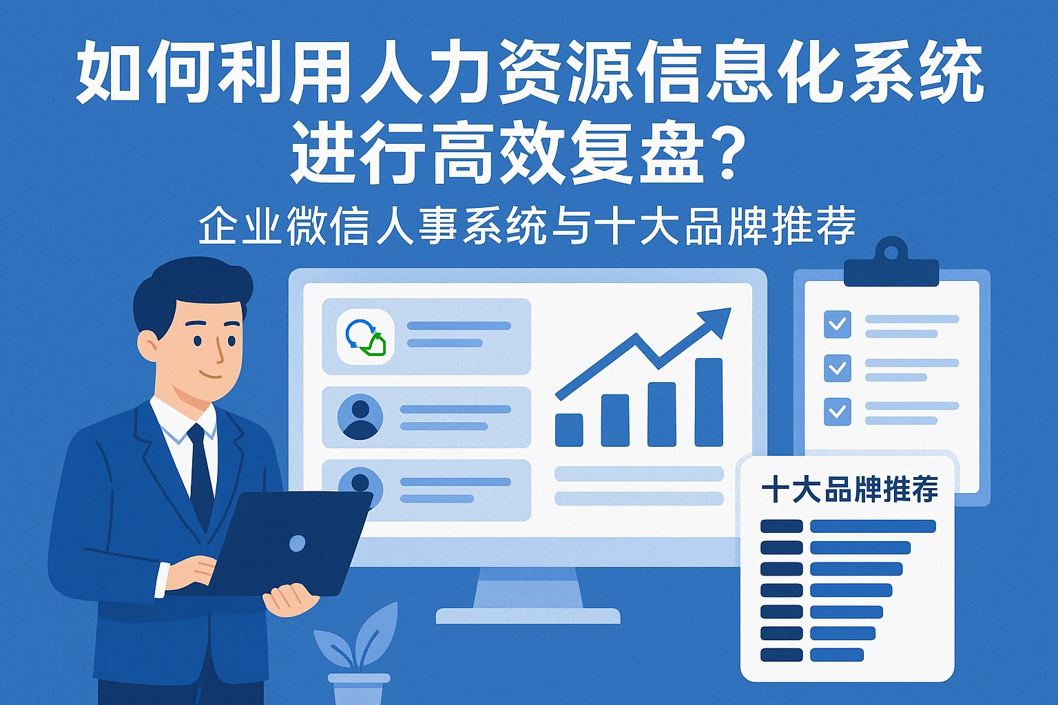 如何利用人力资源信息化系统进行高效复盘?企业微信人事系统与十大品牌推荐