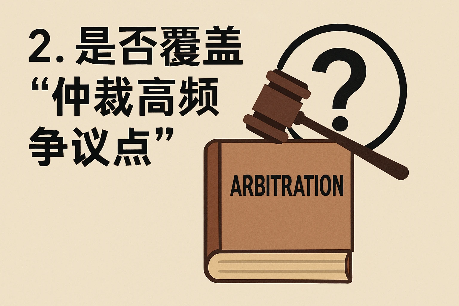 2. 是否覆盖“仲裁高频争议点”