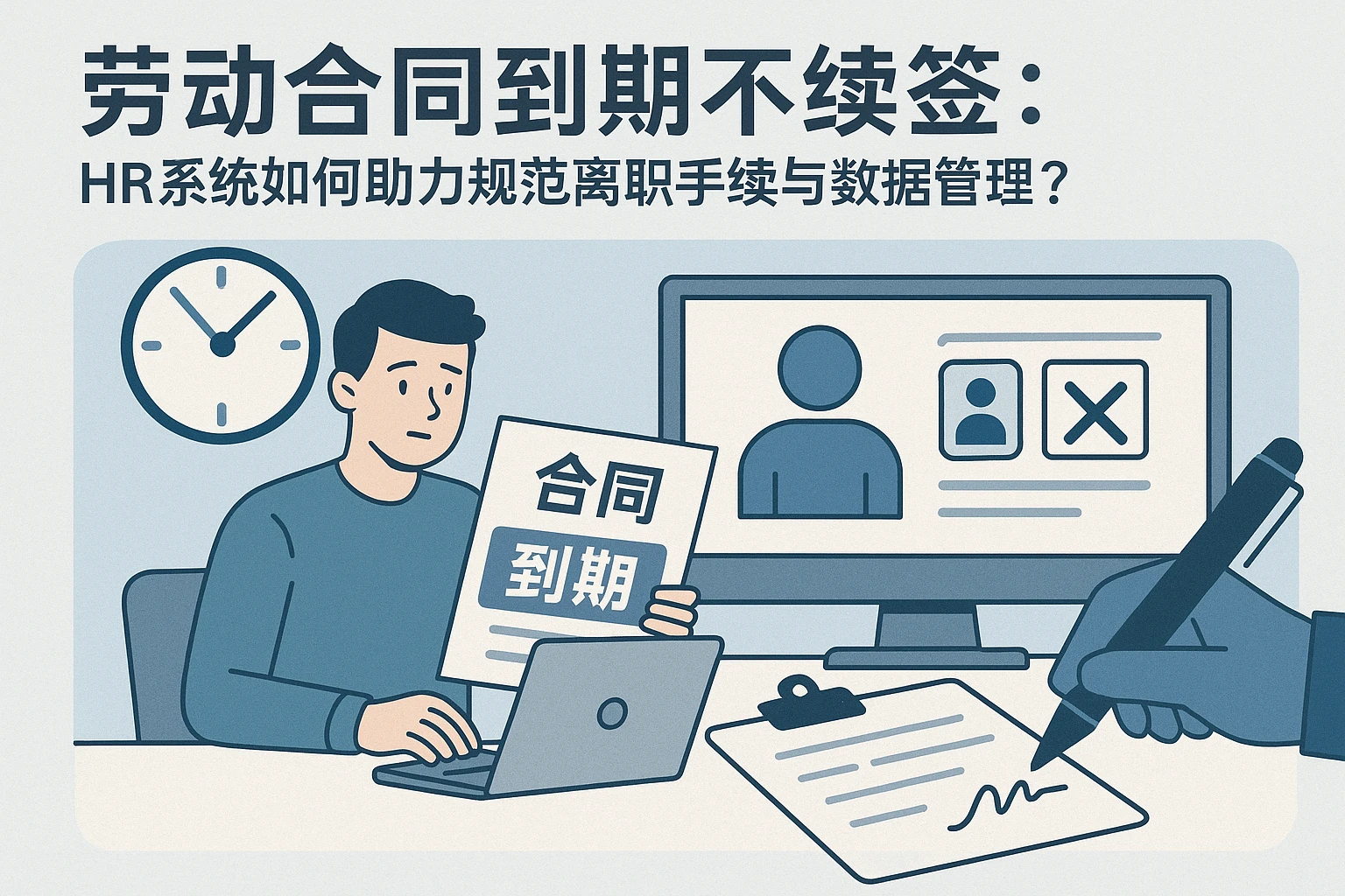劳动合同到期不续签:HR系统如何助力规范离职手续与数据管理?
