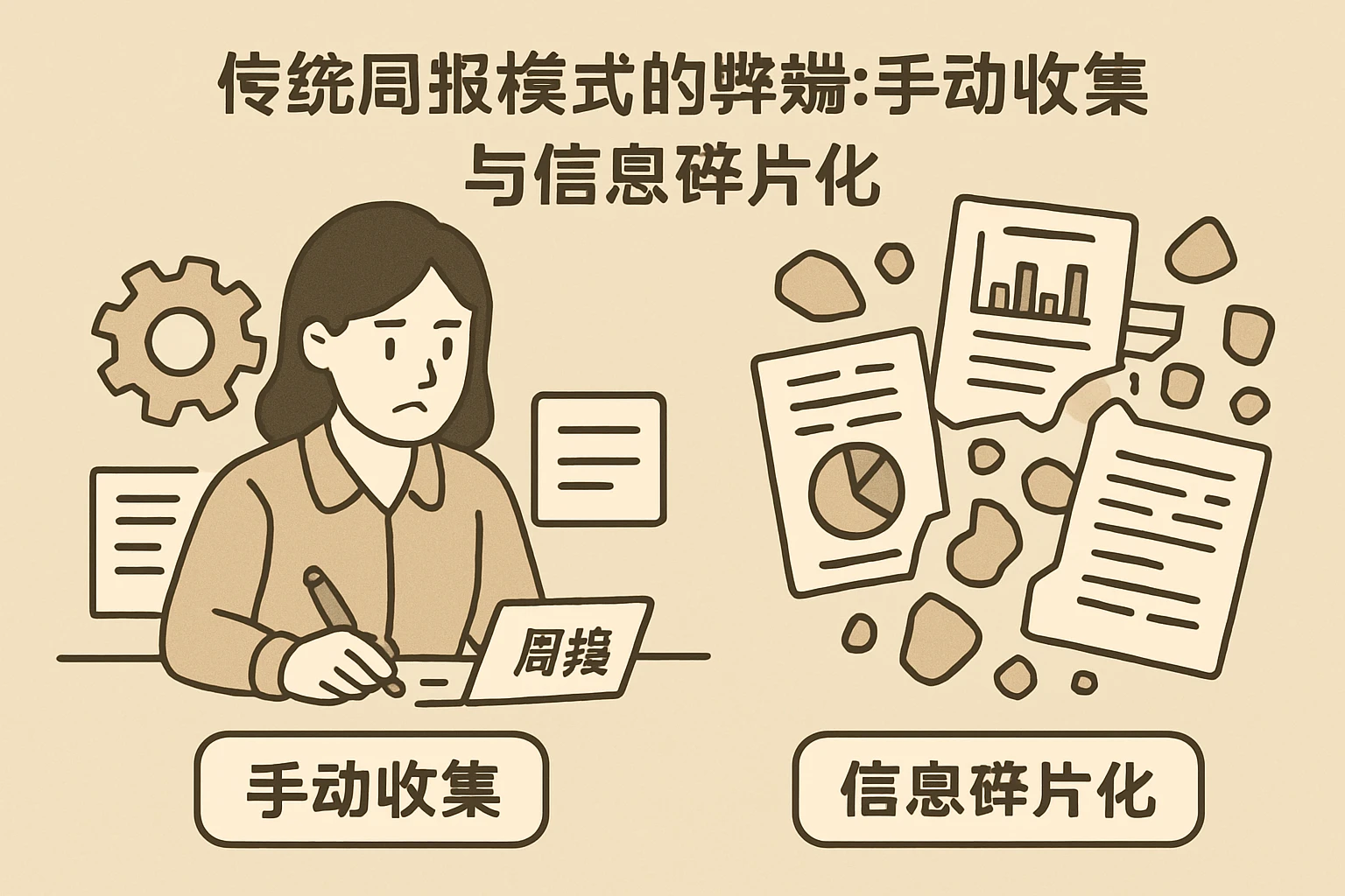 1.2 传统周报模式的弊端:手动收集与信息碎片化