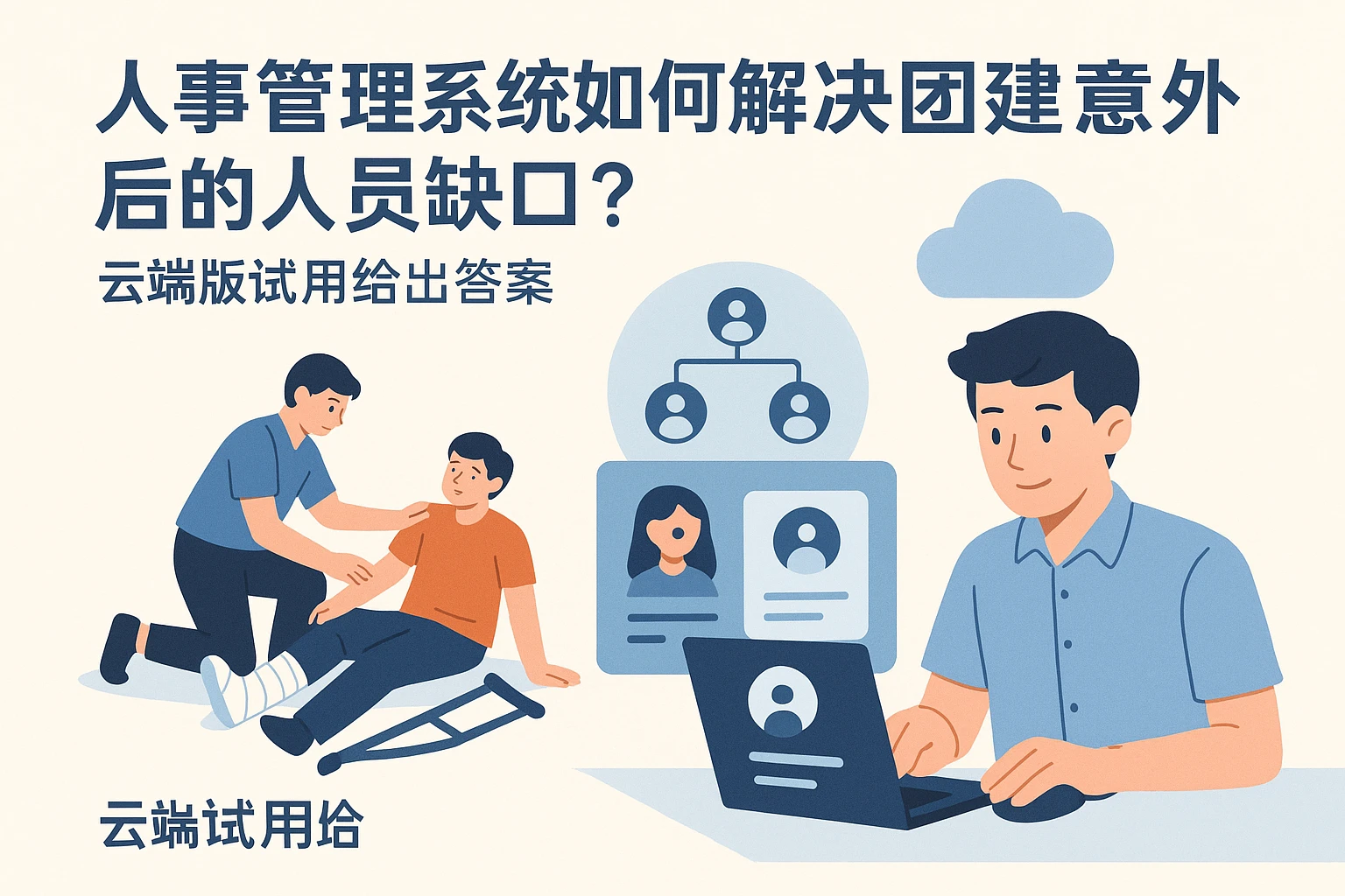 人事管理系统如何解决团建意外后的人员缺口？云端版试用给出答案