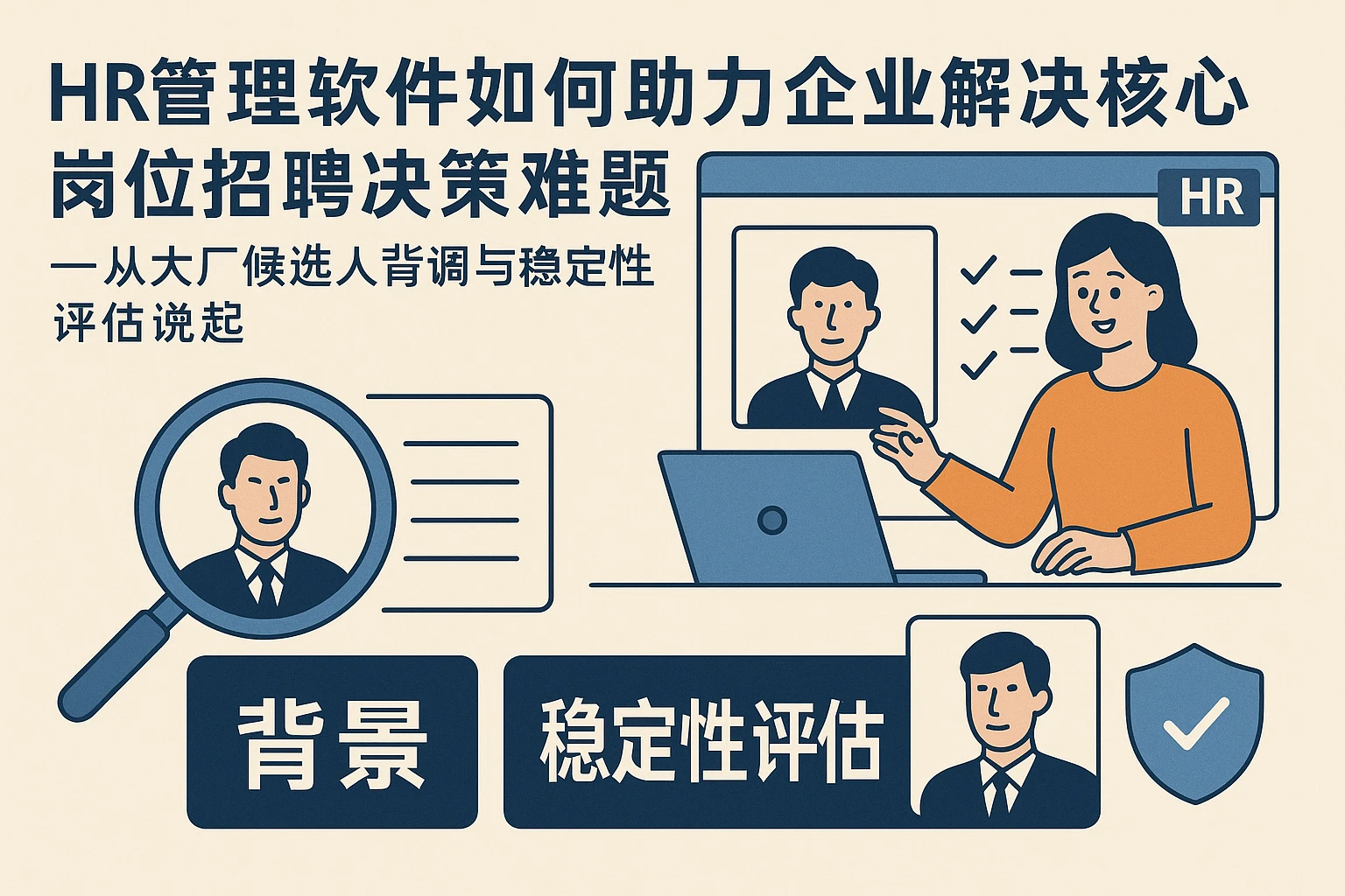 HR管理软件如何助力企业解决核心岗位招聘决策难题——从大厂候选人背调与稳定性评估说起