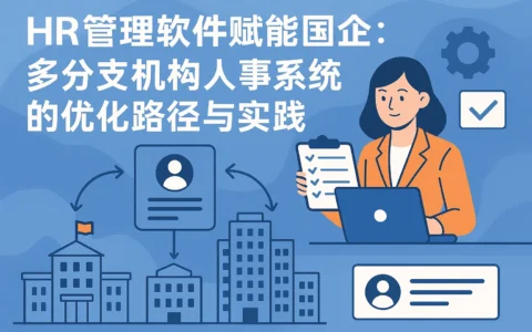 HR管理软件赋能国企：多分支机构人事系统的优化路径与实践