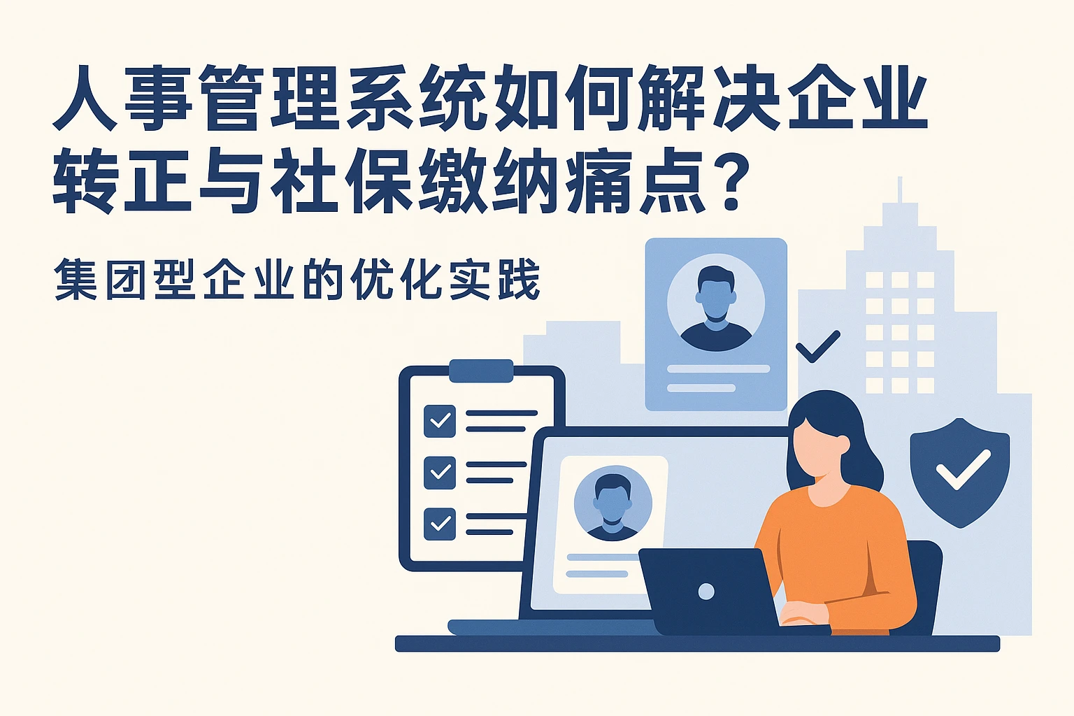 人事管理系统如何解决企业转正与社保缴纳痛点?集团型企业的优化实践