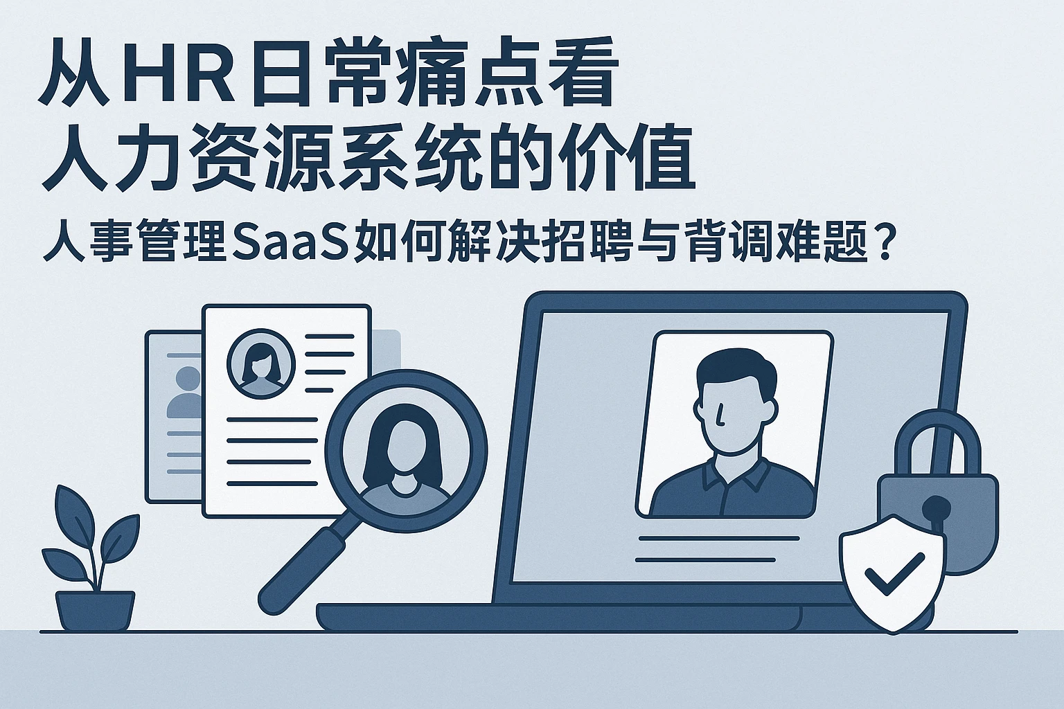 从HR日常痛点看人力资源系统的价值：人事管理SaaS如何解决招聘与背调难题？