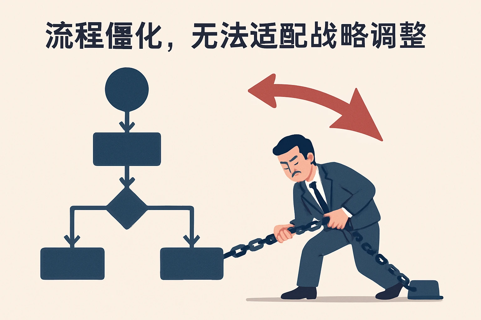 2. 流程僵化,无法适配战略调整