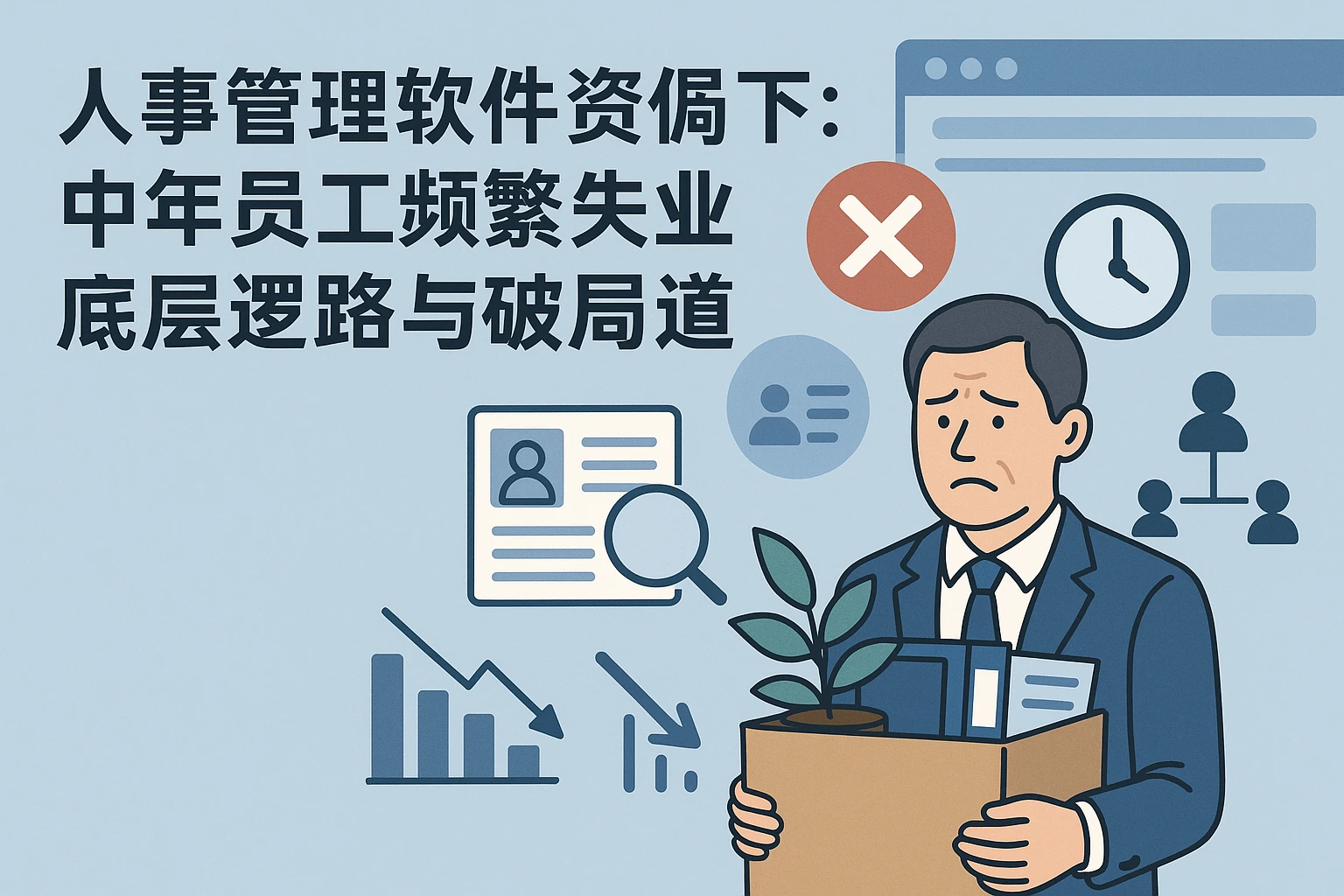 人事管理软件视角下：中年员工频繁失业的底层逻辑与破局之道